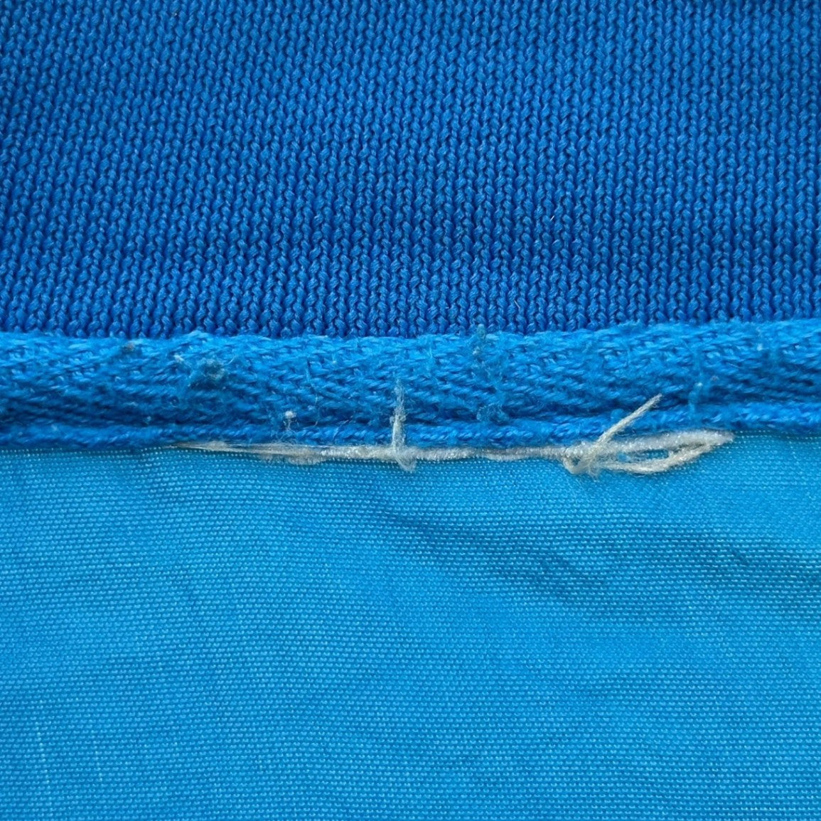 adidas(アディダス) 80's Trefoil Logo Nylon Blouson トレフォイユ ロゴ ナイロン ブルゾン 表記無(L程度) ブルー 推定80年代 ヴィンテージ ジャケット ジャージ