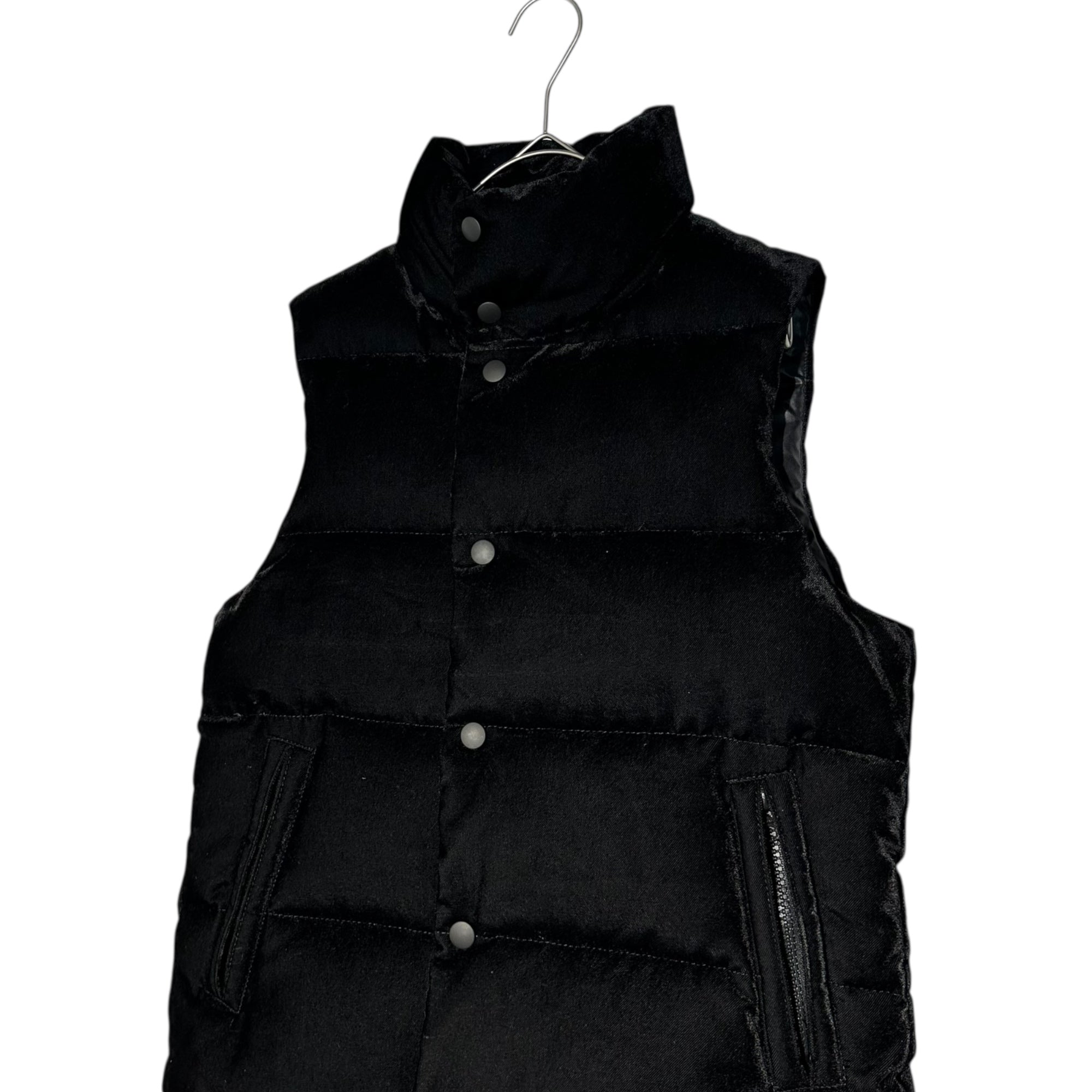 COMME des GARCONS JUNYA WATANABE(コムデギャルソンジュンヤワタナベ) 12AW Velour Down Vest ベロア ダウン ベスト JJ-V303 S ブラック AD2012