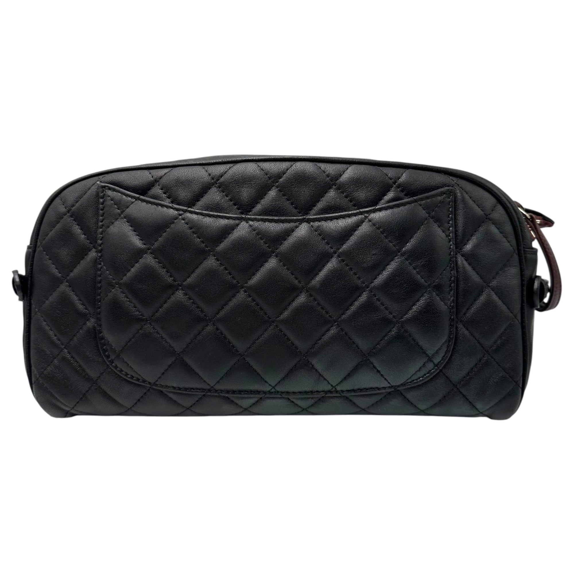 CHANEL(シャネル) Matelasse Large Toiletry Case - Lambskin マトラッセ ラージ トワレ ポーチ ラムスキン ブラック 2012年製造 16番台 16****** ココマーク ケース バッグ コスメ
