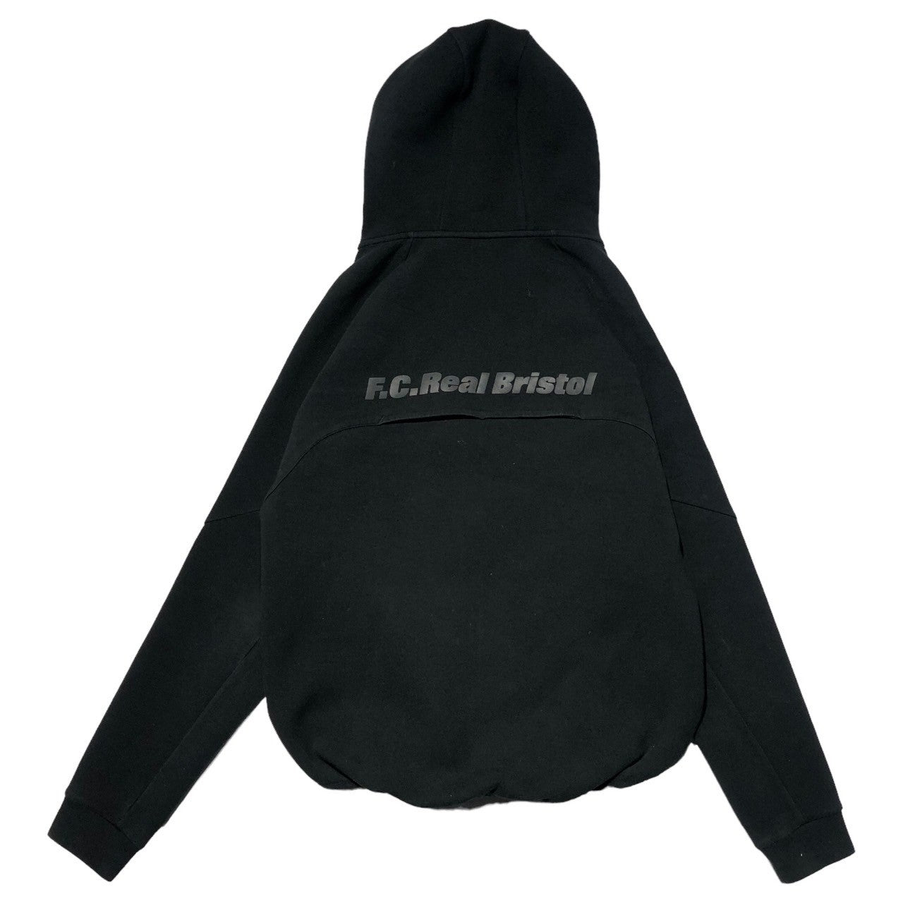 F.C.Real Bristol FCRB(エフシーレアルブリストル) VENTILATION HOODIE ベンチレーション フーディ FCRB-192003 L ブラック ジップ パーカー ロゴ