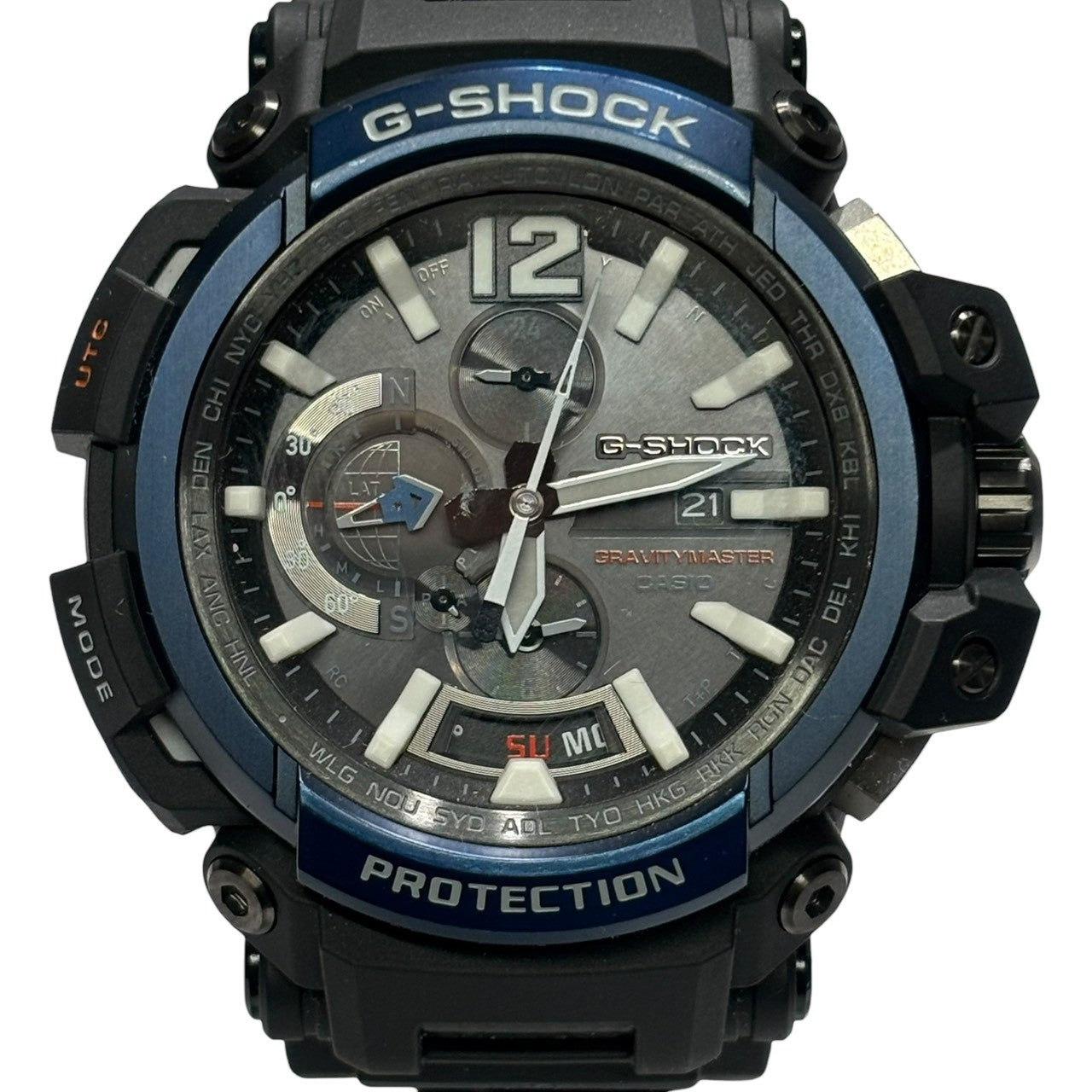 CASIO(カシオ) G-SHOCK MASTER OF G - AIR GRAVITYMASTER ジーショック グラビティマスター 電波ソーラー 腕時計 GPW-2000-1A2JF ブラック×ネイビー GPS Bluetooth 電波ソーラー アナログ