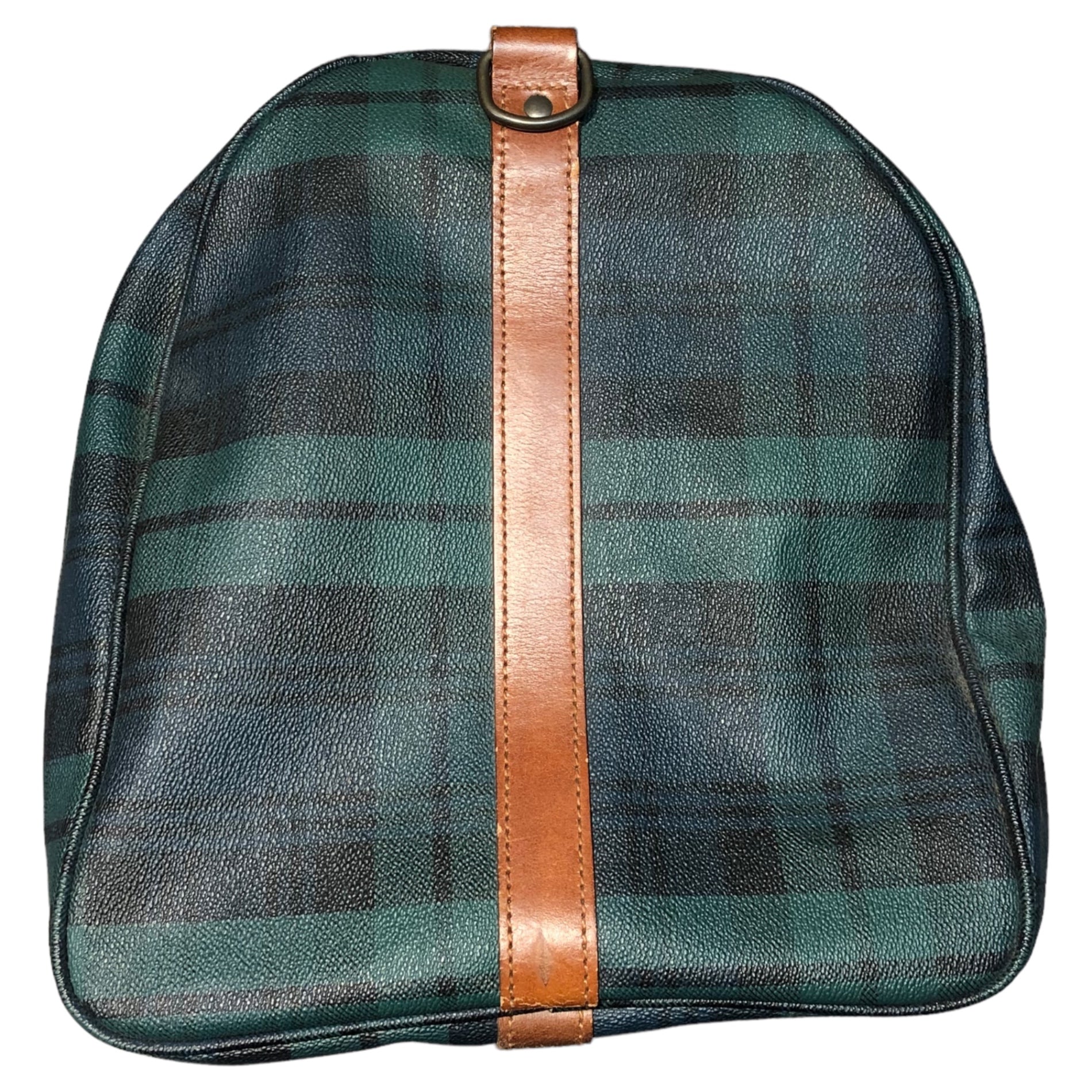 POLO RALPH LAUREN(ポロラルフローレン) 90'sチェック柄ボストンバッグ グルーン