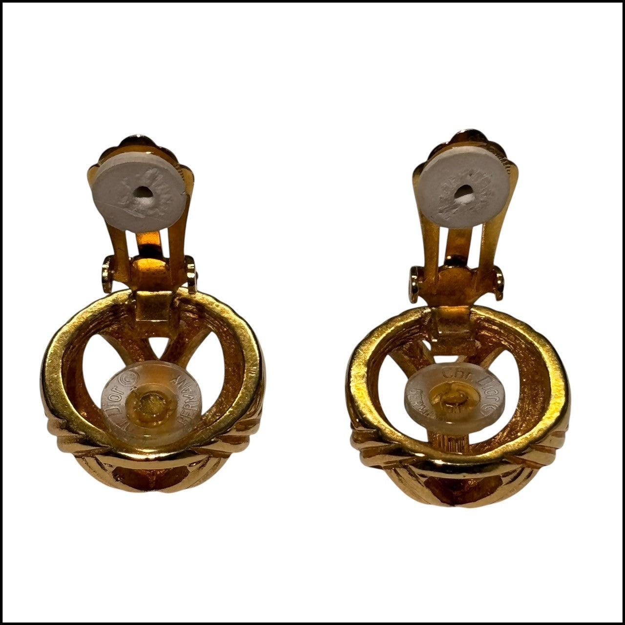 Christian Dior(クリスチャンディオール) GERMANY made vintage gold cross earrings ドイツ製 ヴィンテージ ゴールド クロス イアリング ゴールド アクセサリー