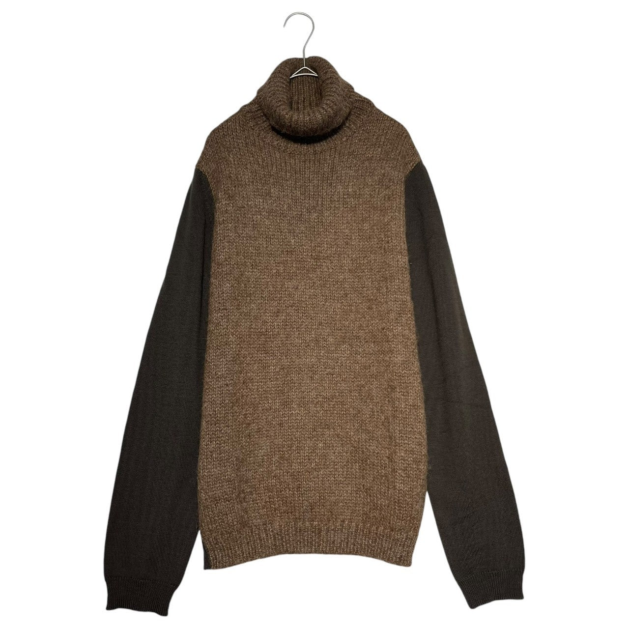 Neil Barrett(ニールバレット) 00's Turtleneck wool switching knit L ブラウン