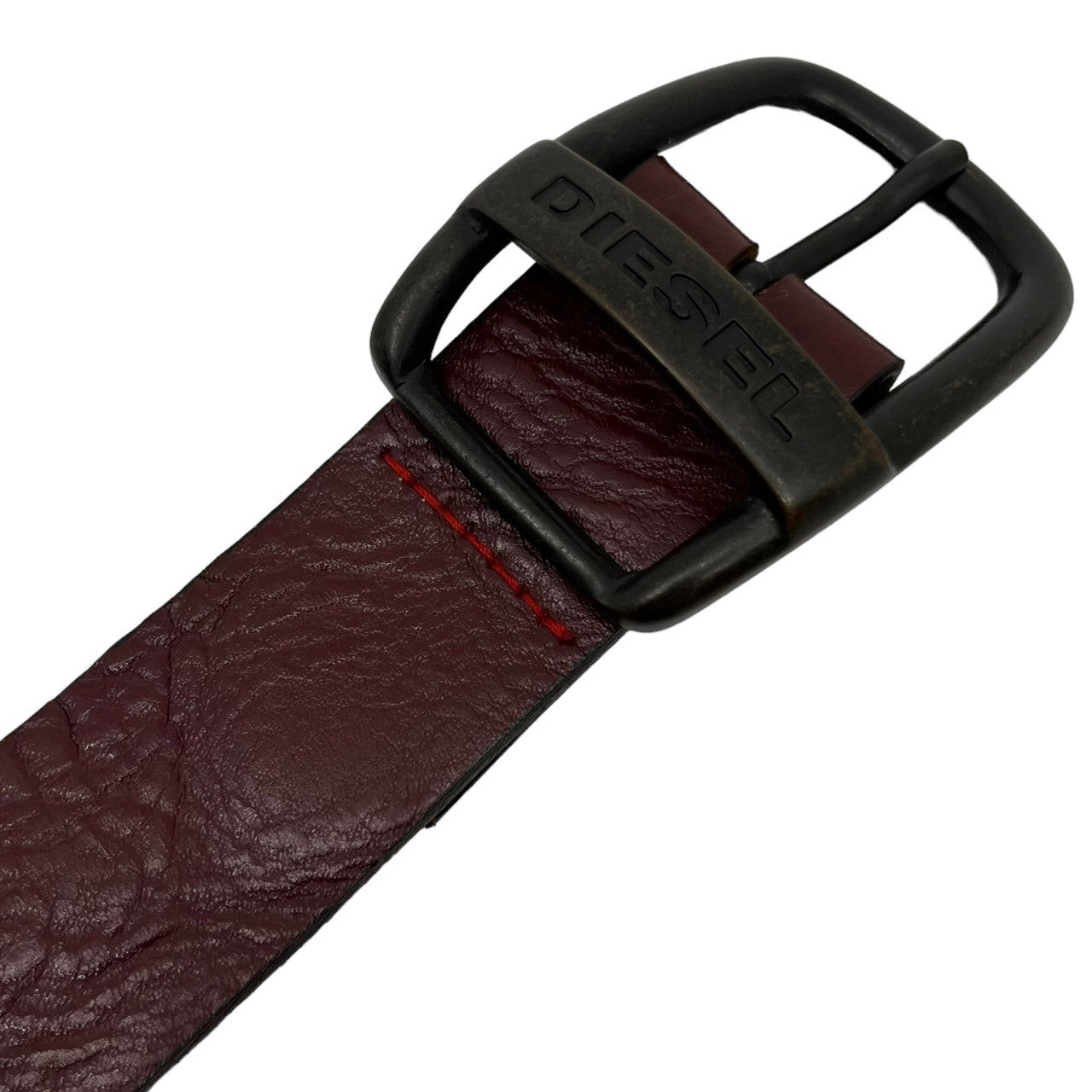 DIESEL(ディーゼル) 00's buckle leather belt バックル レザー ベルト ブラウン