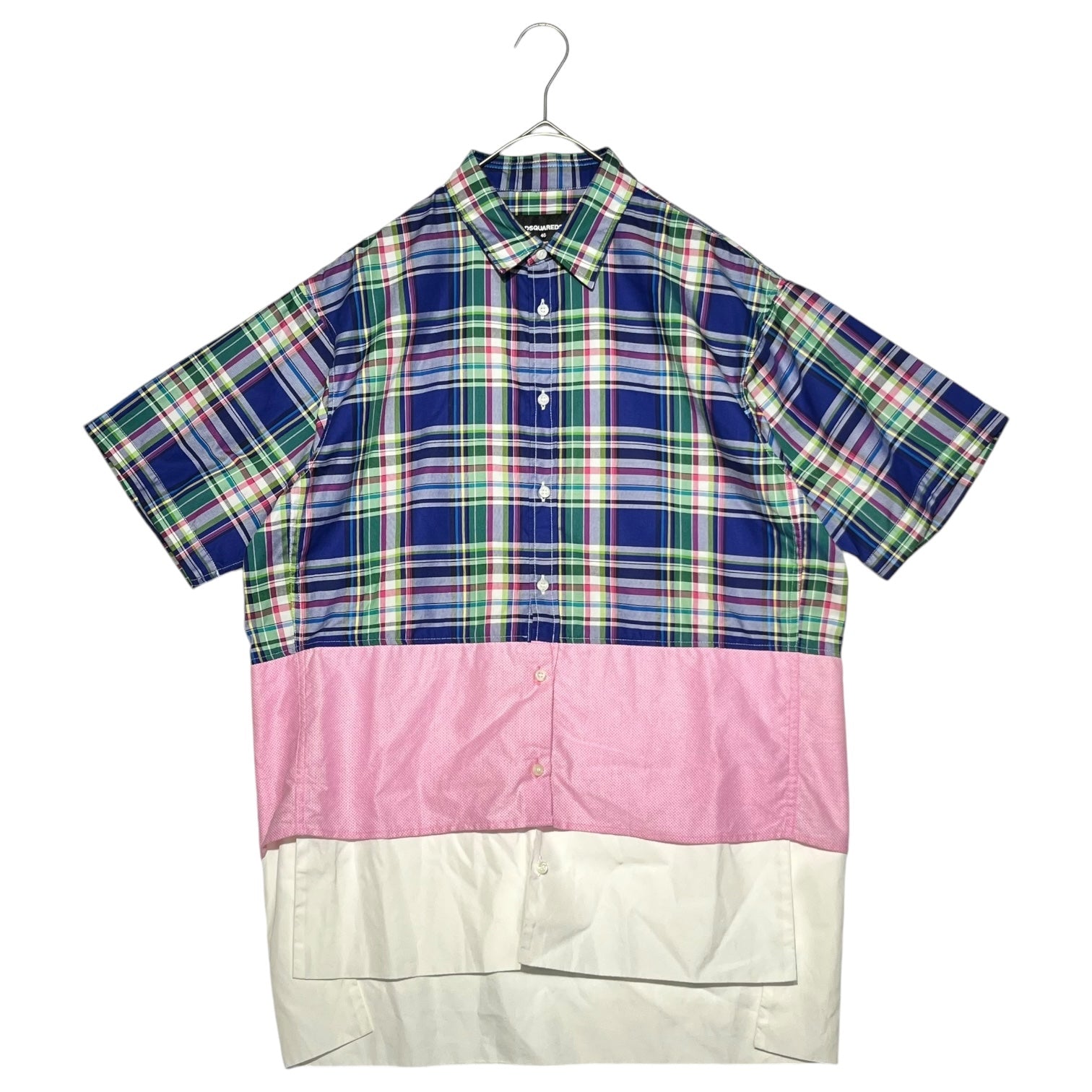 DSQUARED2(ディースクエアード) 3 layered S/S shirt 3レイヤード 半袖 