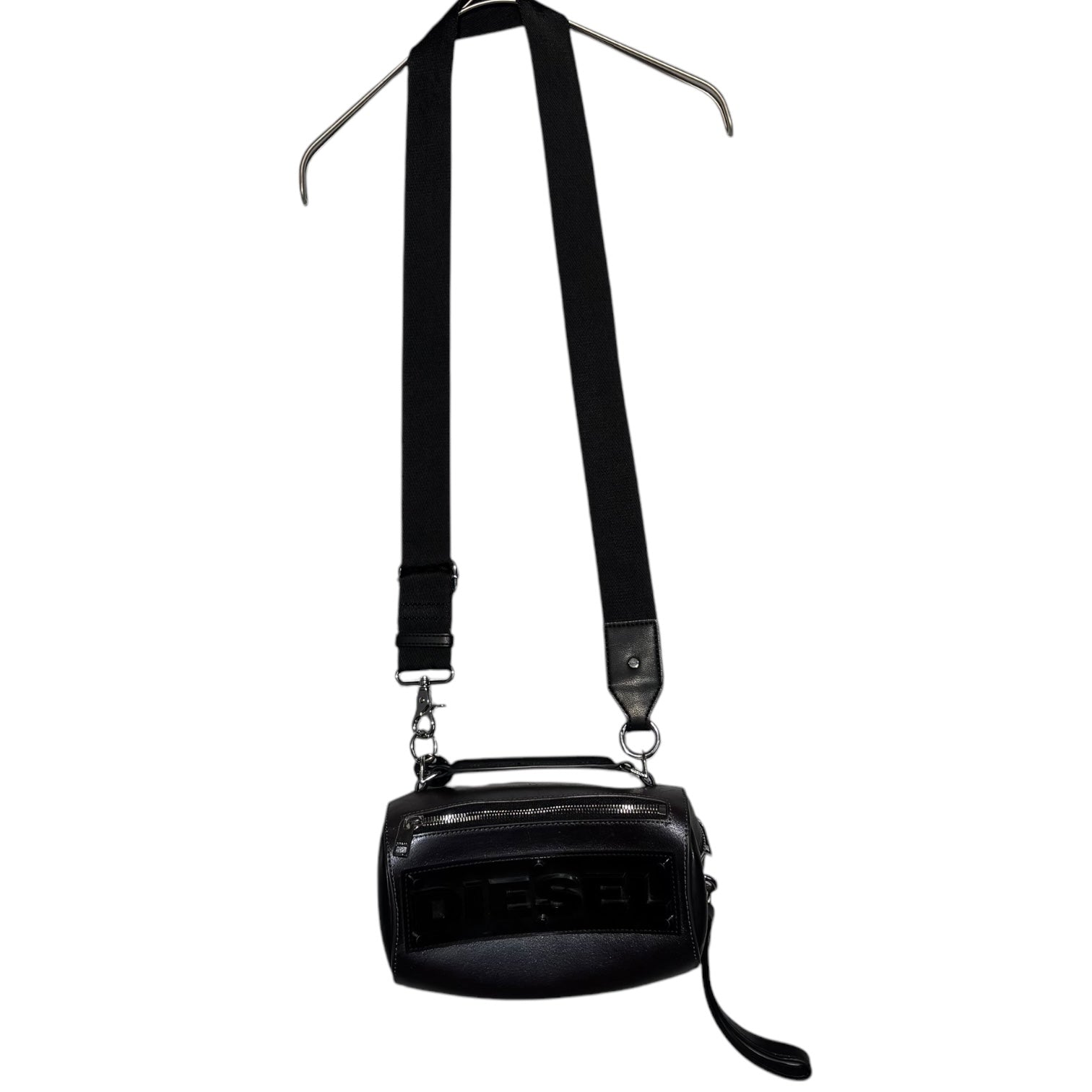 DIESEL(ディーゼル) Kendy 2WAY ビッグ ロゴ ミニ ショルダー バッグ パープル×ブラック