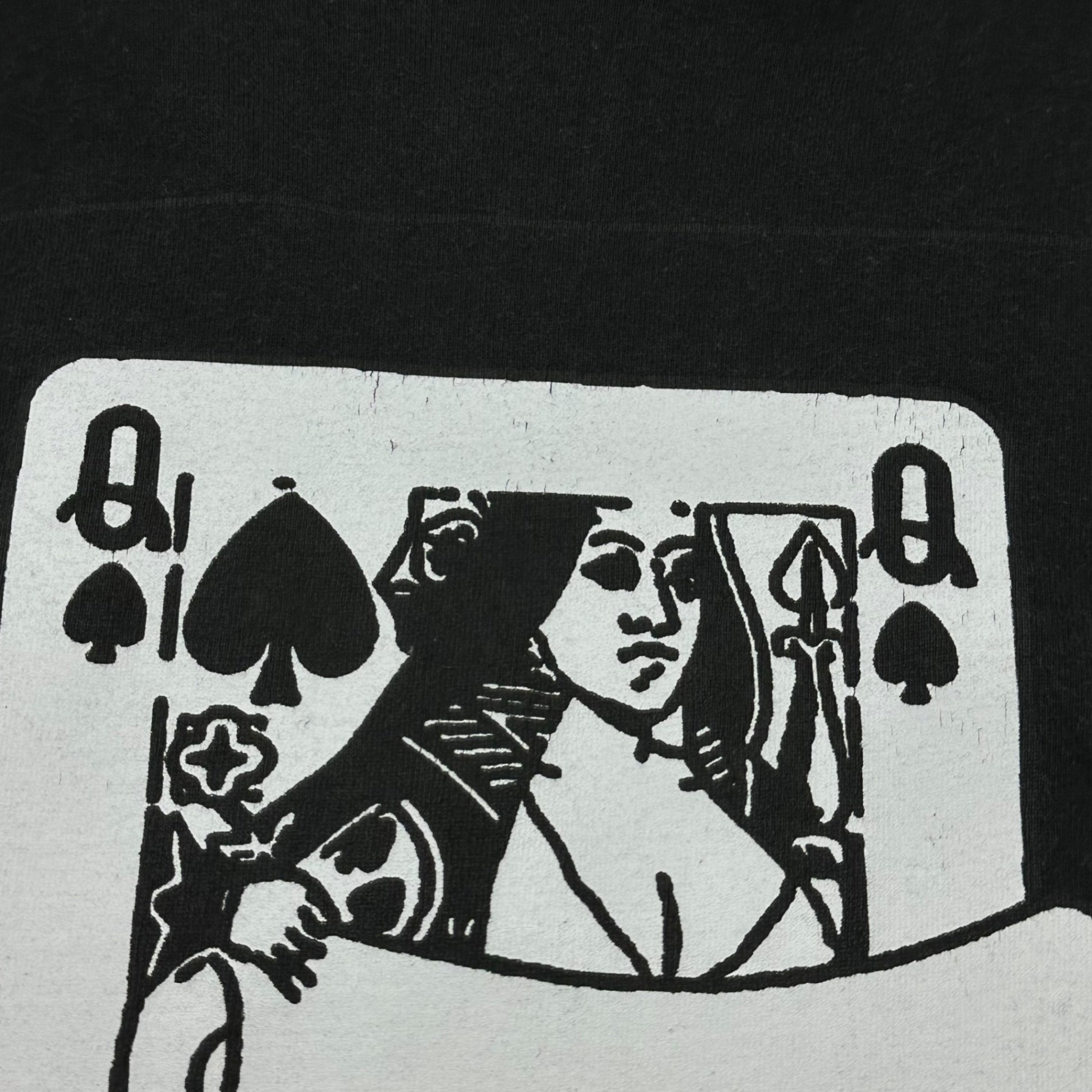 SUPREME(シュプリーム) 19AW Queen Tee トランプ クイーン プリント 半袖 Tシャツ L ブラック