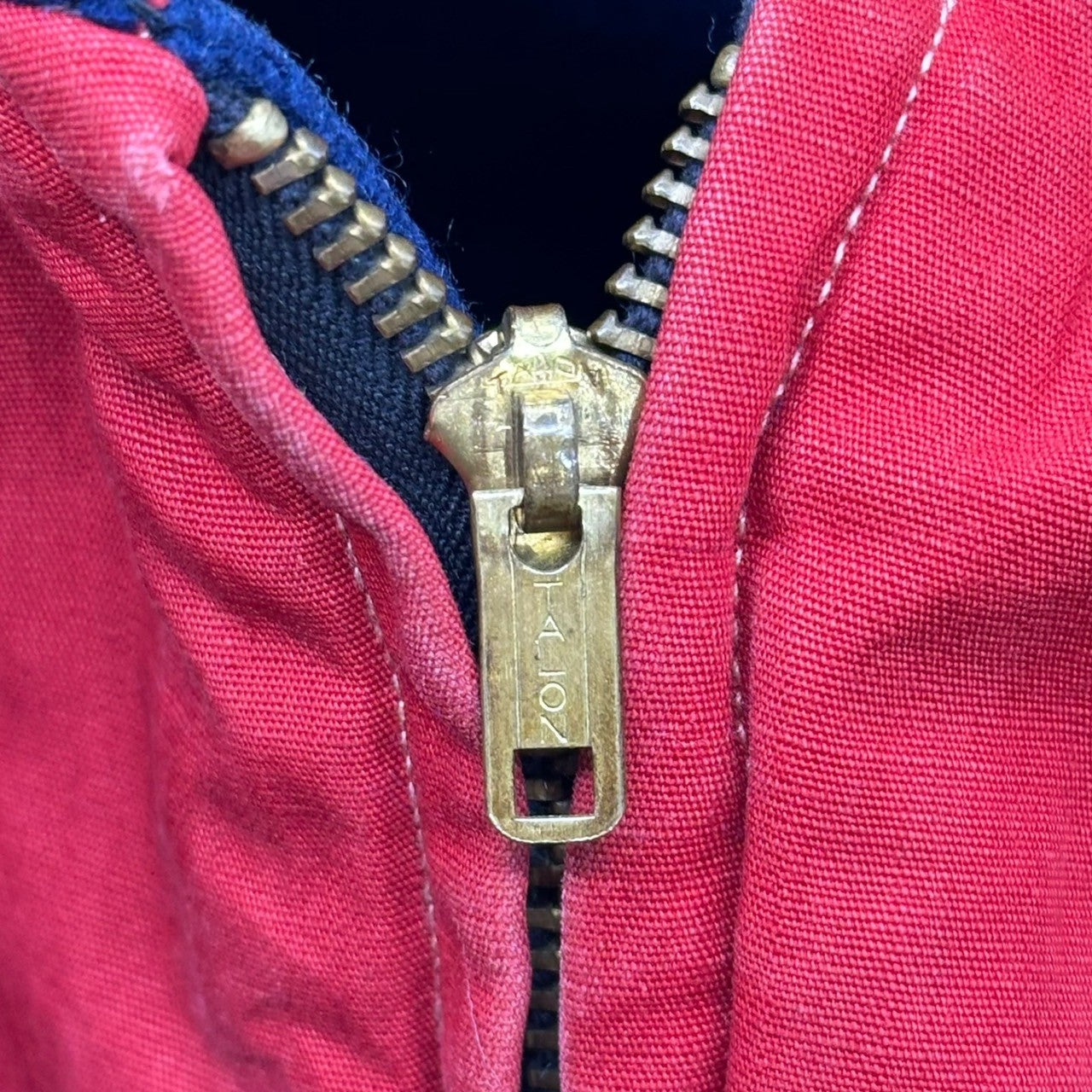 VINTAGE(ヴィンテージ) 70's~80's TALON ZIP Vintage Reversible Wool Swing Top ヴィンテージ リバーシブル ウール スイング トップ 表記無(S程度) ネイビー×レッド ジャケット ブルゾン 古着