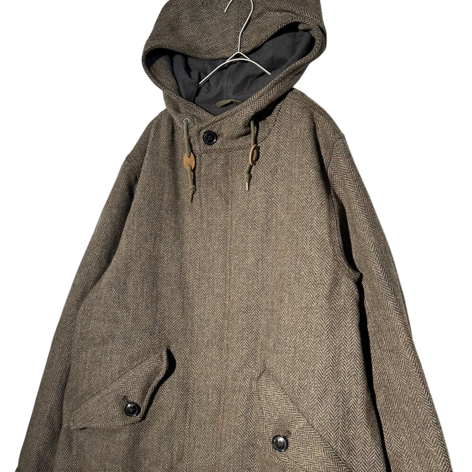 JOHNBULL(ジョンブル) Military-Style Hooded Coat ミリタリースタイル フーデッド コート モッズコート 12485W M ブラウン