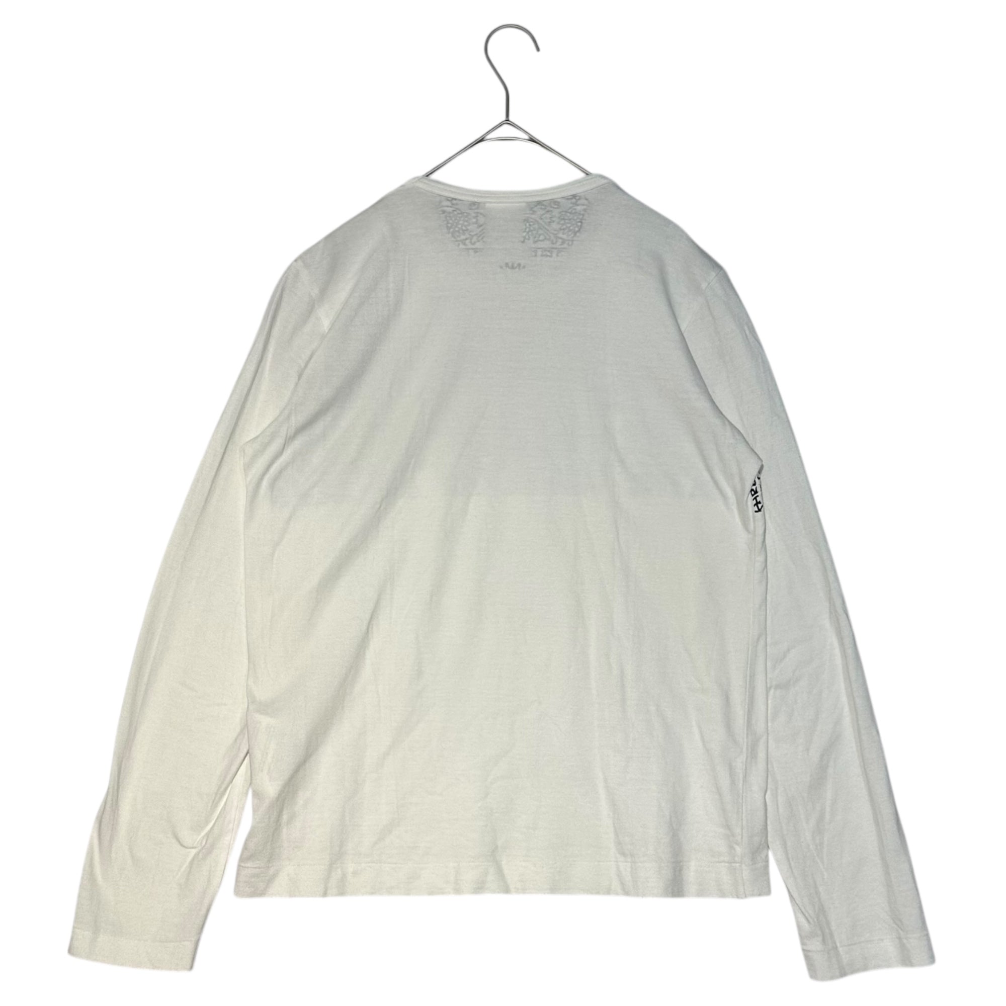 TAO COMME des GARCONS(タオコムデギャルソン) 09AW Flower Flocky Print T-Shirt フラワー フロッキー プリント Tシャツ 3D-T004 M ホワイト×ブラック AD2009