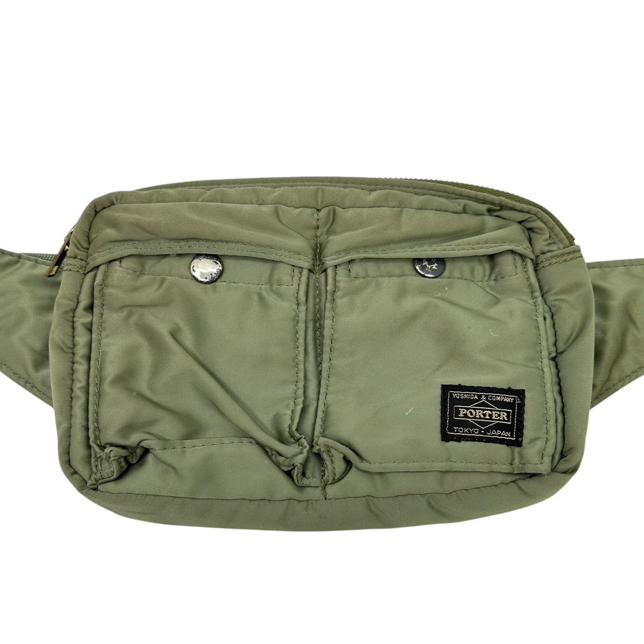 PORTER(ポーター) TANKER WAIST BAG タンカー ウエスト バッグ グリーン コブラバックル 初期 ショルダー 斜め掛け ナイロン
