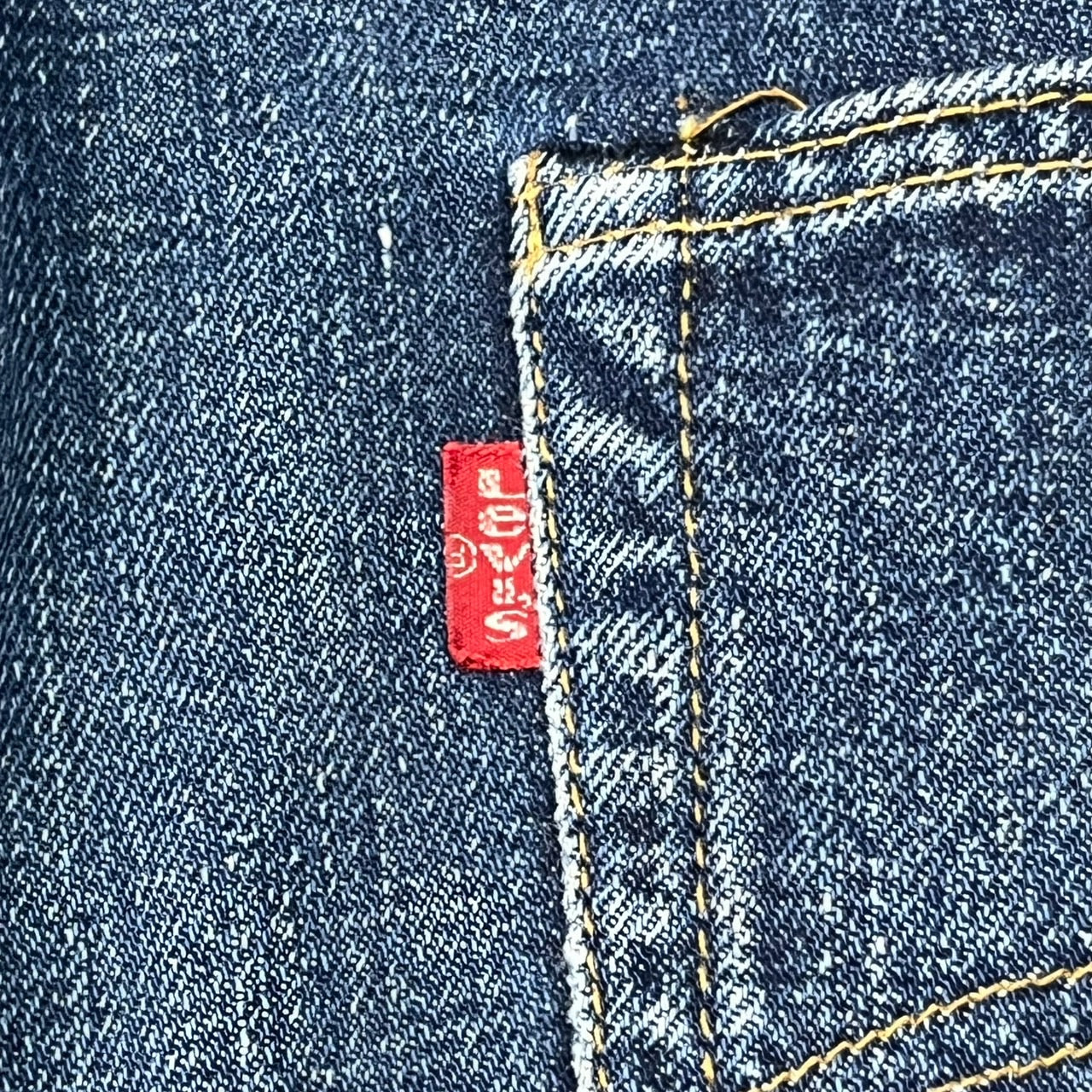 Levi's(リーバイス) 70's 66前期501vintage denim pants/ヴィンテージデニムパンツ/ストレート 表記無し(W37程度) インディゴ/濃紺 1975年1月製造 70年代 70s スモールe 赤耳