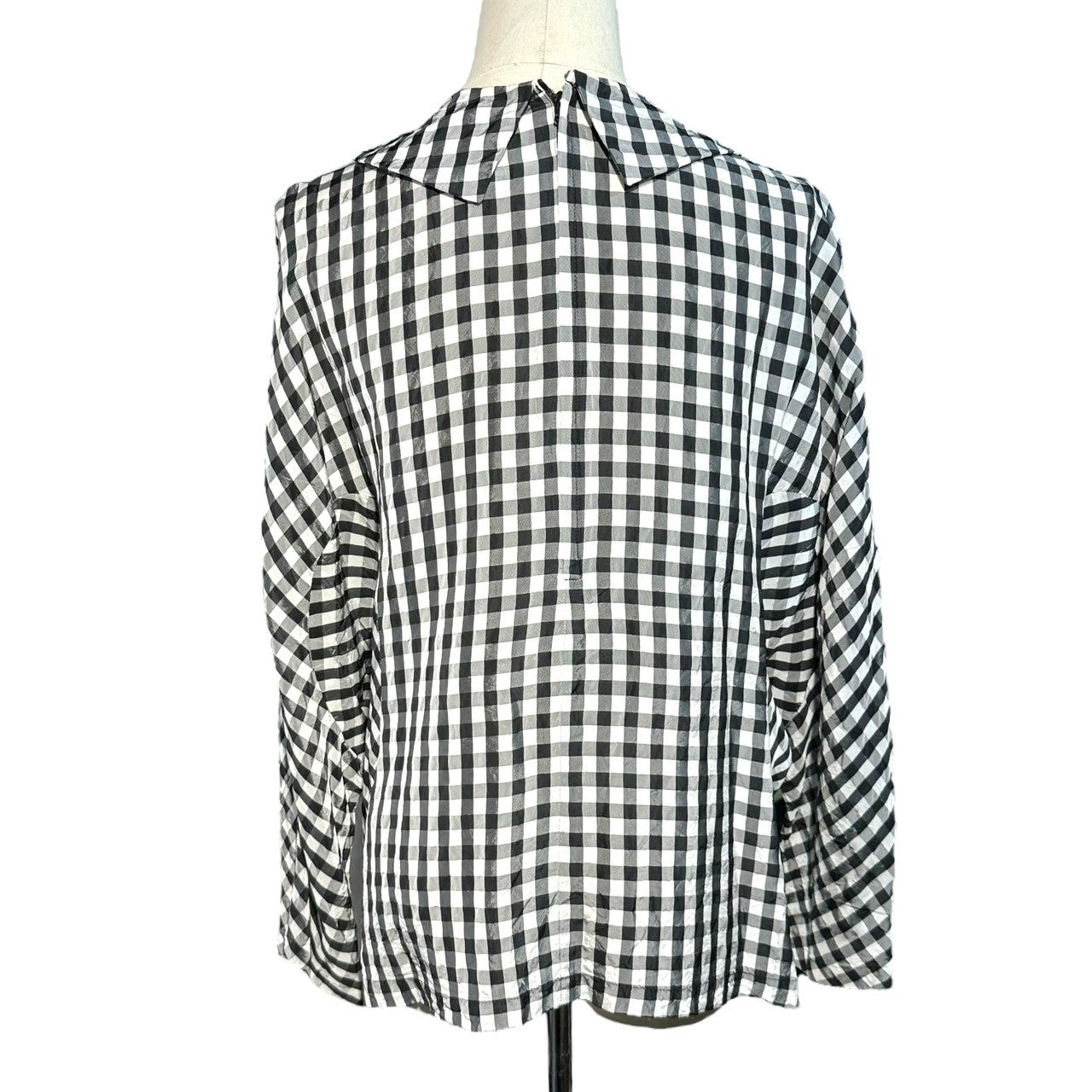 COMME des GARCONS COMME des GARCONS(コムデギャルソンコムデギャルソン) 13AW Dolman Sleeve Check Pullover Blouse ドルマンスリーブ チェック プルオーバー ブラウス RL-B006 S ブラック×ホワイト AD2013