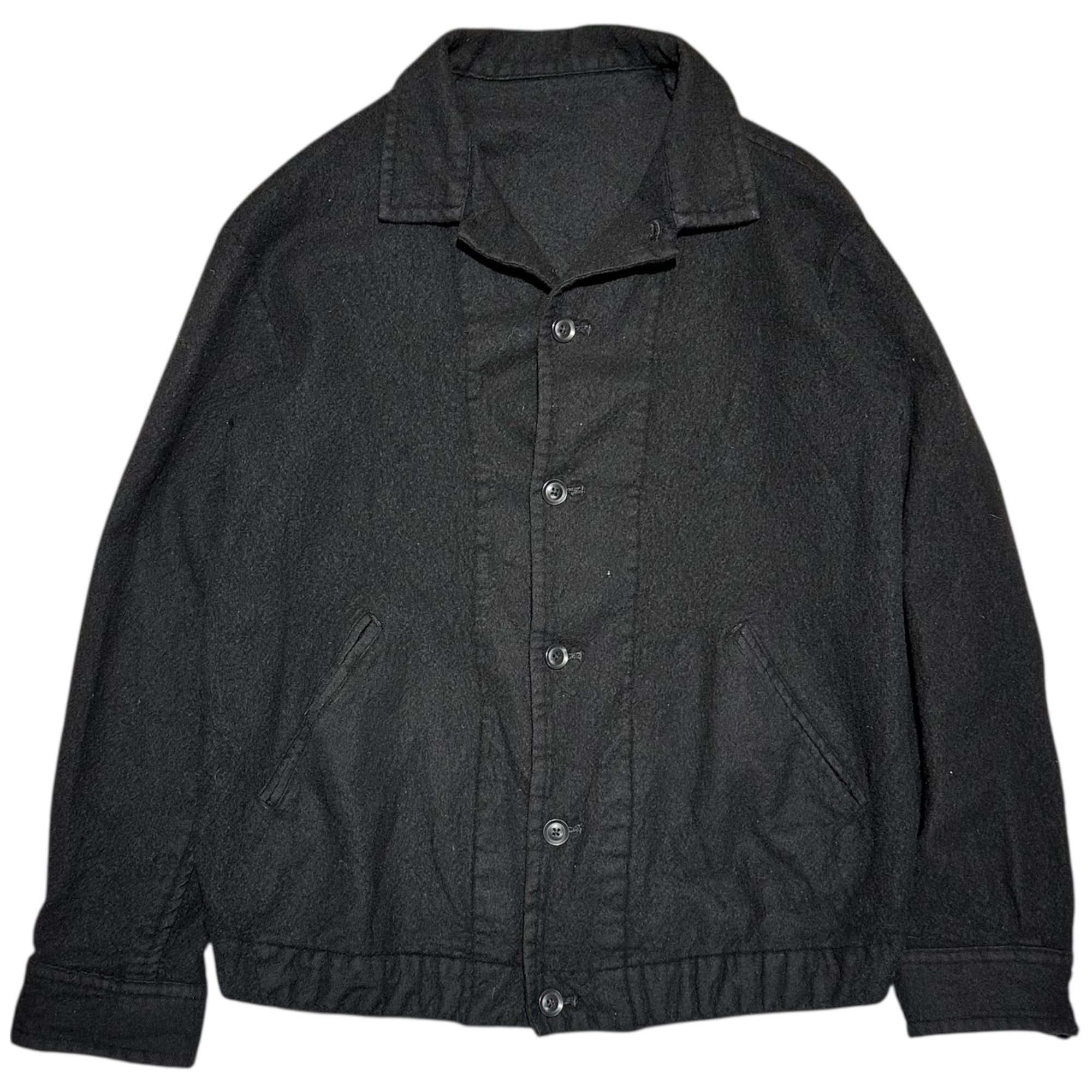 Y's for men(ワイズフォーメン) 90's Archive Wool Fulling Jacket 90年代 アーカイブ ウール 縮絨 ジャケット 4(L程度) ブラック ブルゾン 90年代