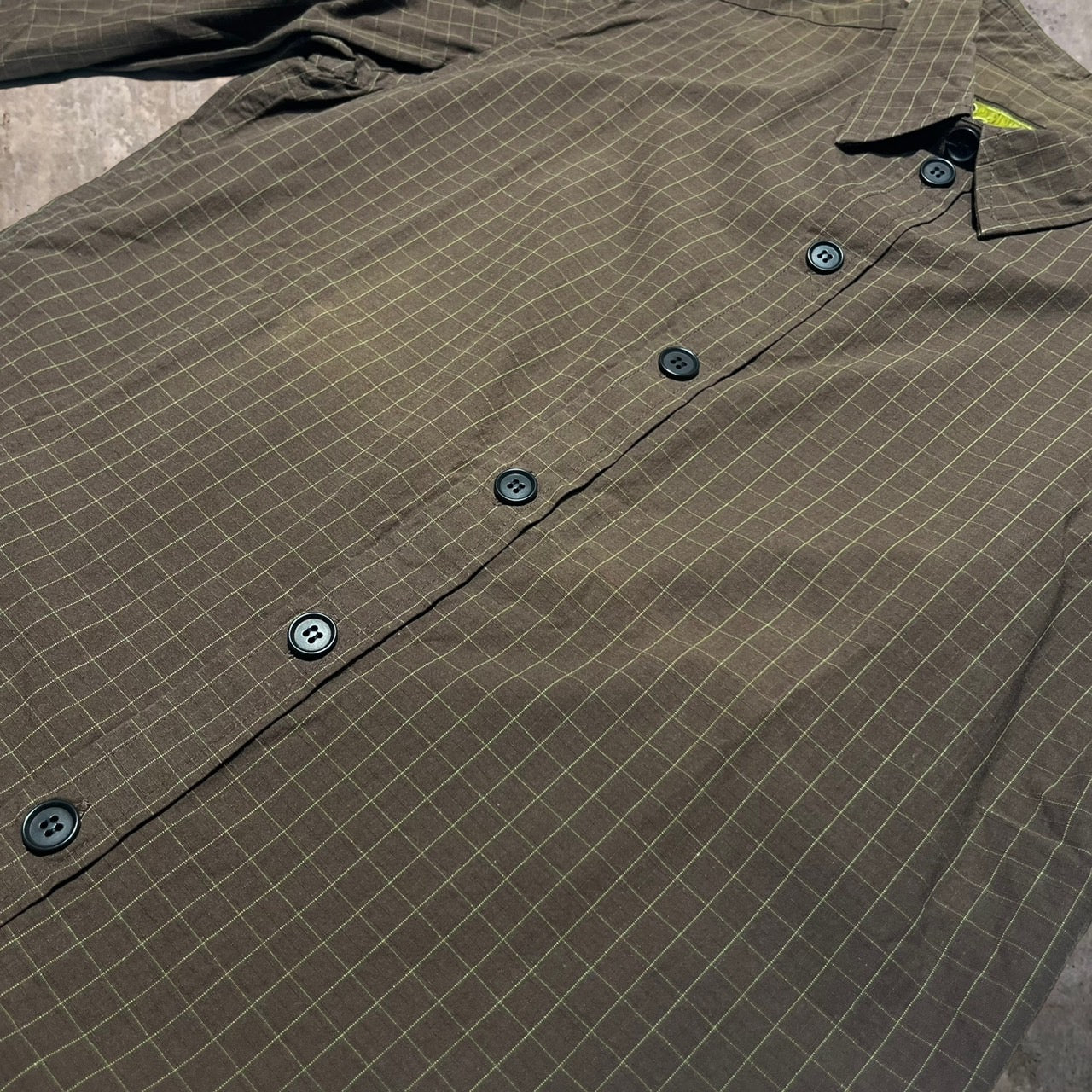 Christopher Nemeth(クリストファーネメス) L/Sチェックシャツ M ブラウン