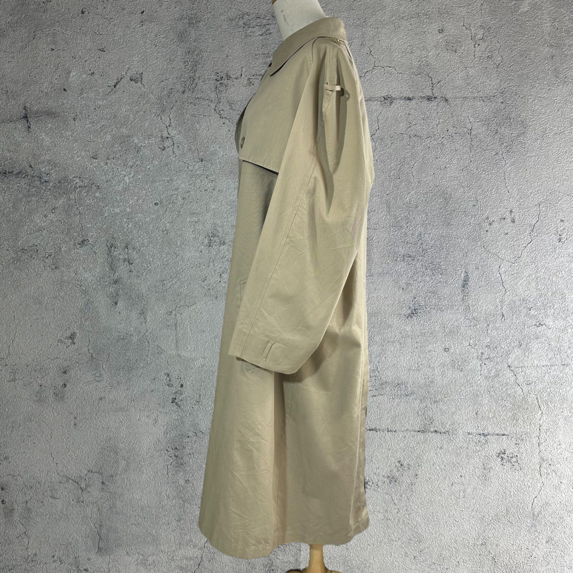 Misty Harbor(ミスティーハーバー) 70's USA made Vintage long trench coat USA製 ヴィンテージ ロング トレンチ コート 46 LONG(ML程度) ベージュ 推定70年代 古着