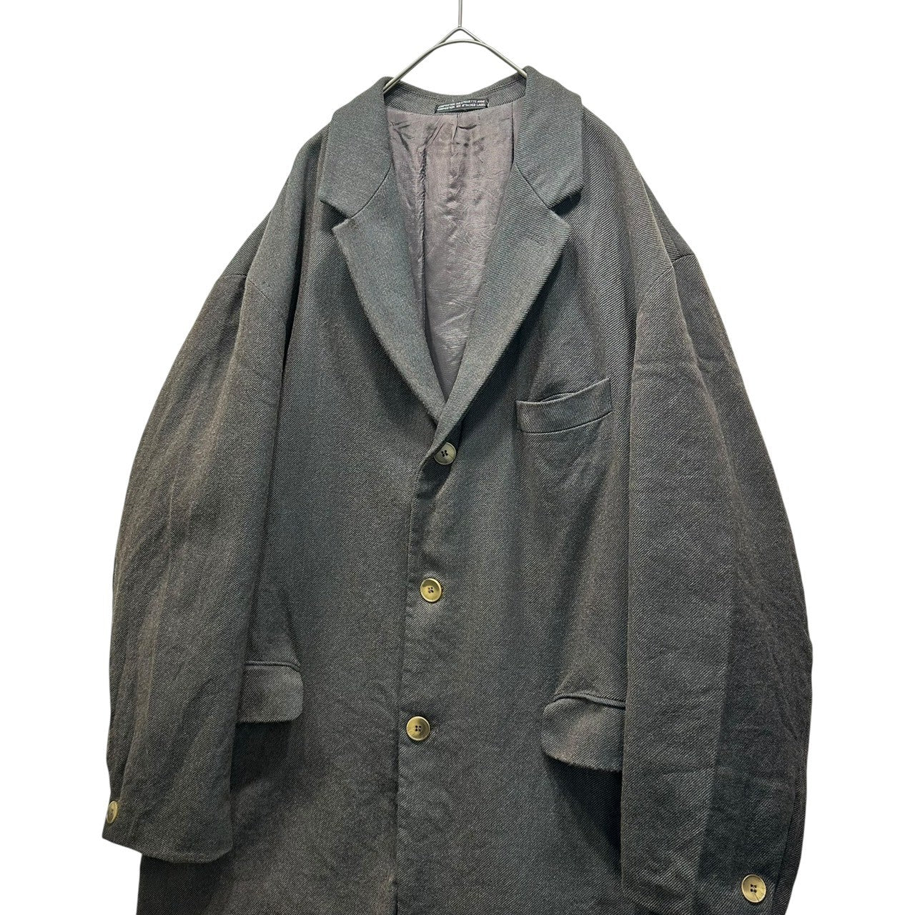 SO by alexander van slobbe(ソーバイアレクサンダーヴァンスロベ) 1993~1994’s Archive Wool padded jacket アーカイブ ウール パテッド ジャケット M グレー 90's 90年代 初期 2B テーラード