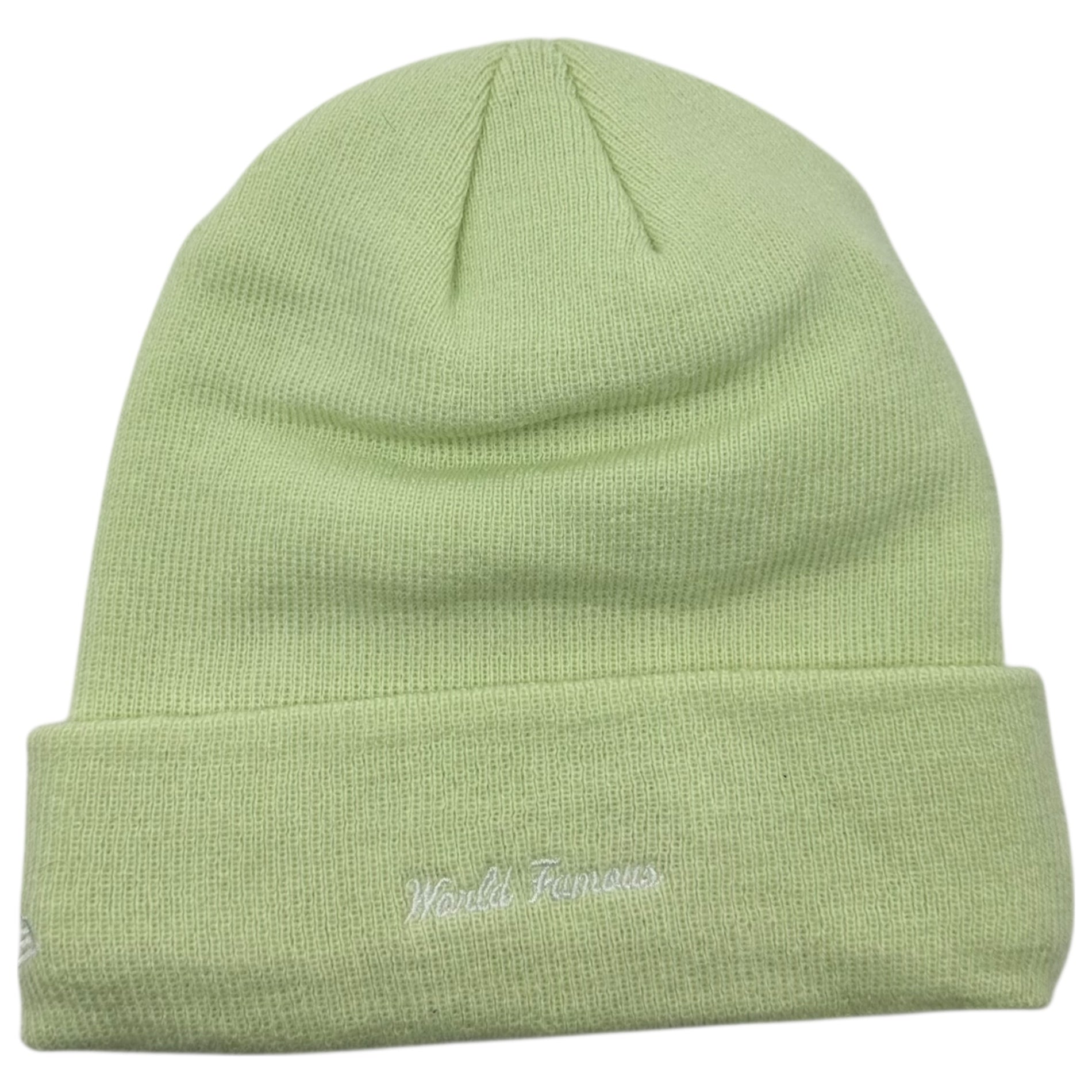 SUPREME(シュプリーム) 17AW New Era Box Logo Beanie ニューエラ ボックスロゴ ビーニー ライトグリーン×ピンク 17FW ニット帽