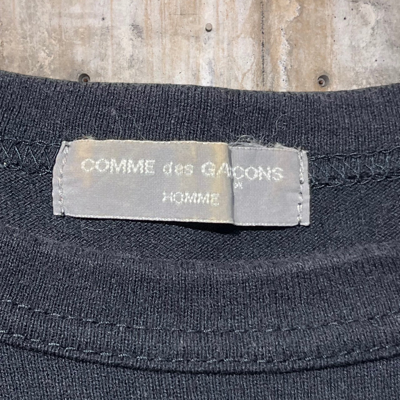 COMME des GARCONS HOMME(コムデギャルソンオム) 90's袖切替Tシャツ HT-040030 表記なし(L程度) ネイビー AD1999 田中オム