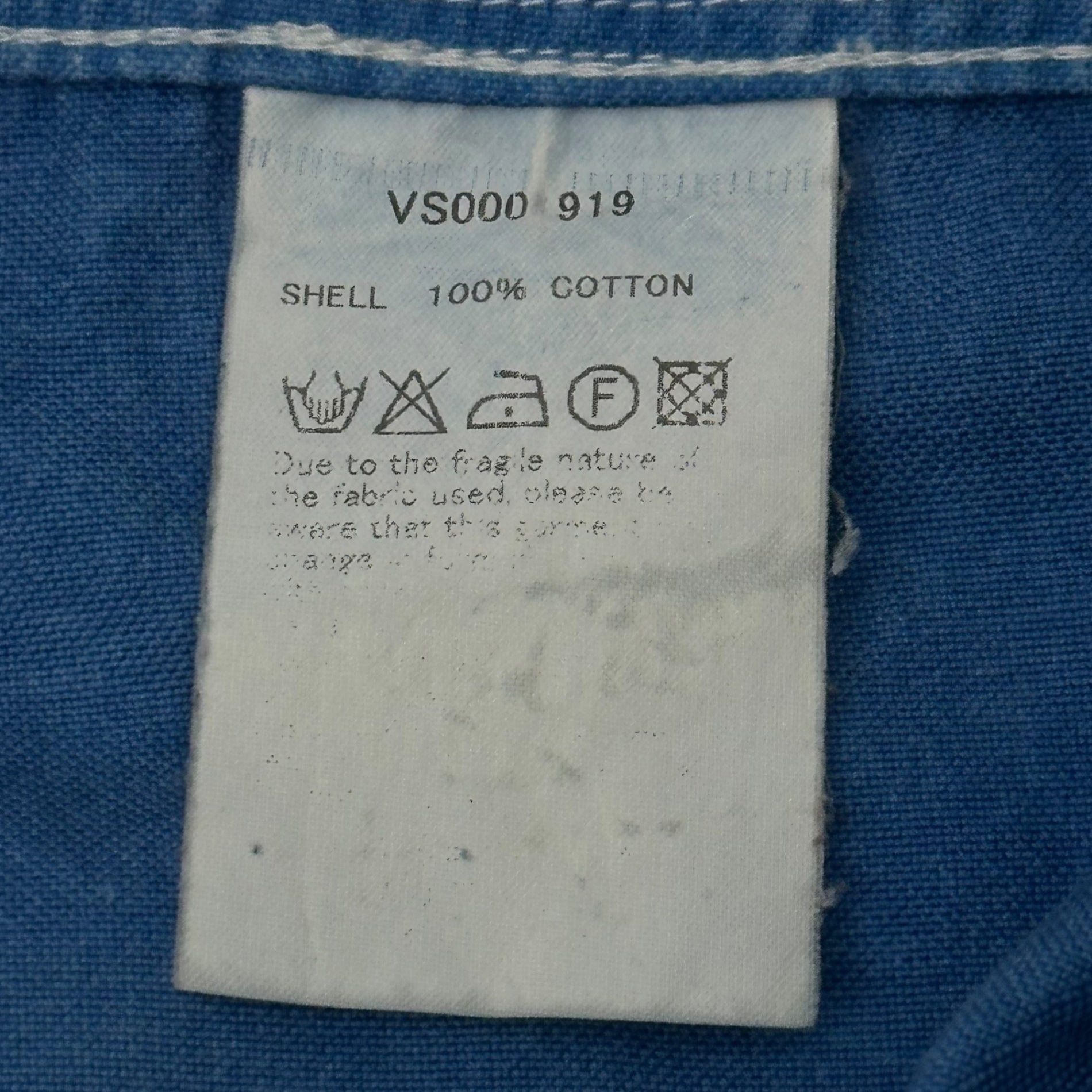VISVIM(ビズビム/ヴィズヴィム) Sashiko Western Cotton L/S Shirt 刺し子 ウエスタン コットン 長袖 シャツ VS000 919 2 スカイブルー サシコ