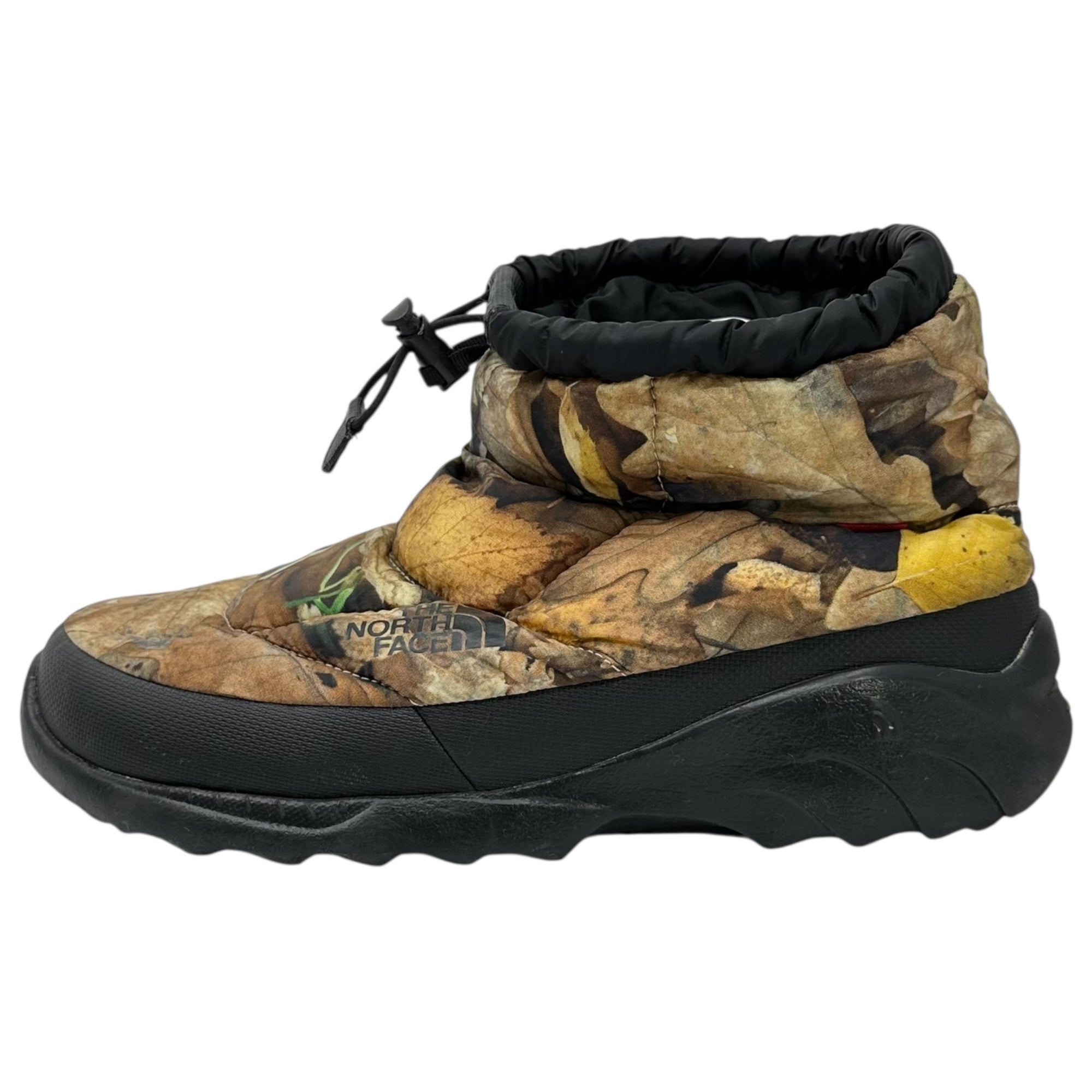 THE NORTH FACE×SUPREME(ノースフェイス×シュプリーム) 16AW Nuptse Bootie 'Leaves Print' ヌプシ ブーティ NF0A32Y1 26cm ブラウン ブーツ コラボ