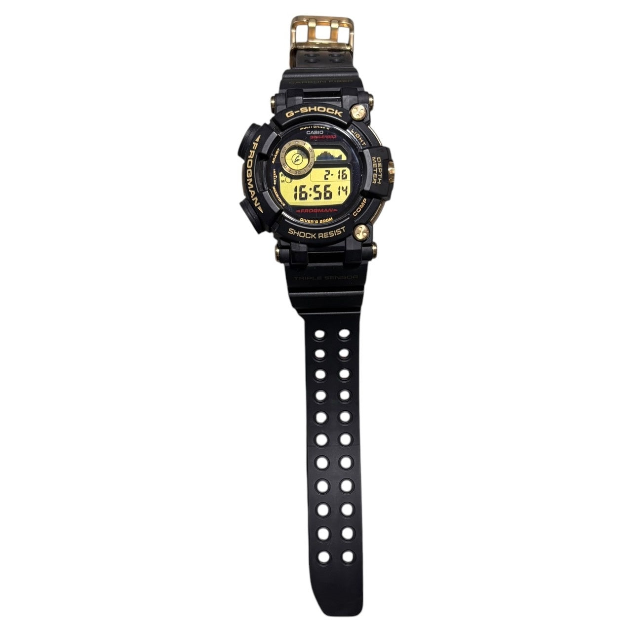 CASIO(カシオ) 35周年記念 限定モデル G-Shock MASTER OF G-SEA ジーショック マスター オブ ジー GWF-D1035B-1JR ブラック×レッド デジタル 腕時計 箱付