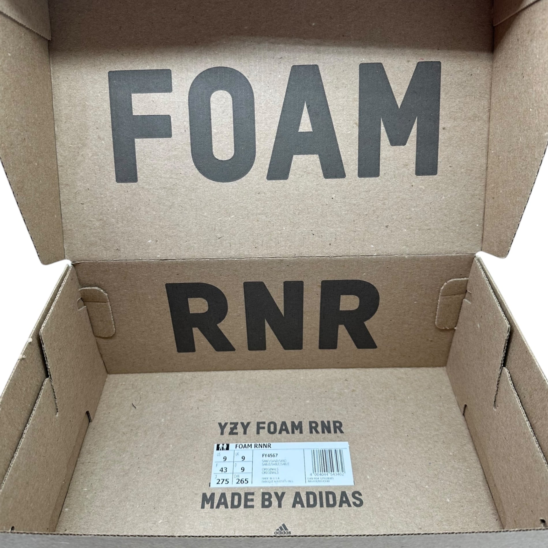 adidas(アディダス) YEEZY Foam Runner "Sand" イージーフォームランナー "サンド" FY4567 27.5cm ベージュ サンダル スニーカー 箱付