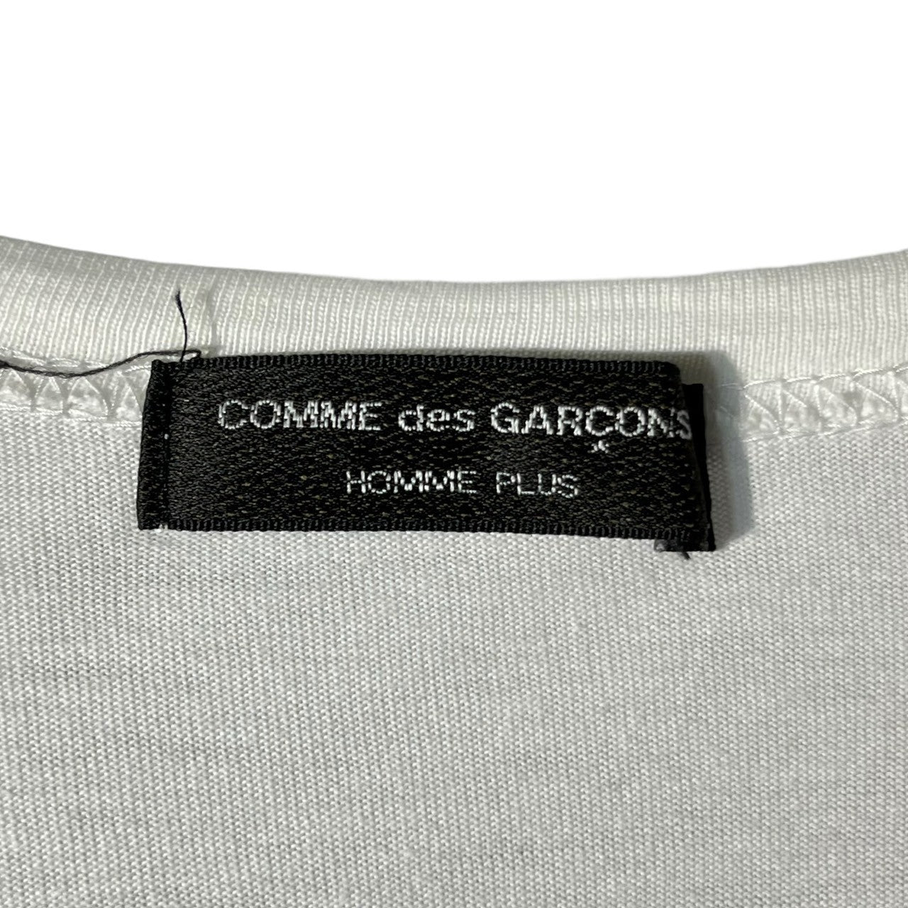 COMME des GARCONS HOMME PLUS(コムデギャルソンオムプリュス) 02SS Vintage brand logo T-shirt ヴィンテージ ブランドロゴ Tシャツ PE-T044 FREE ホワイト×ブラック AD2001