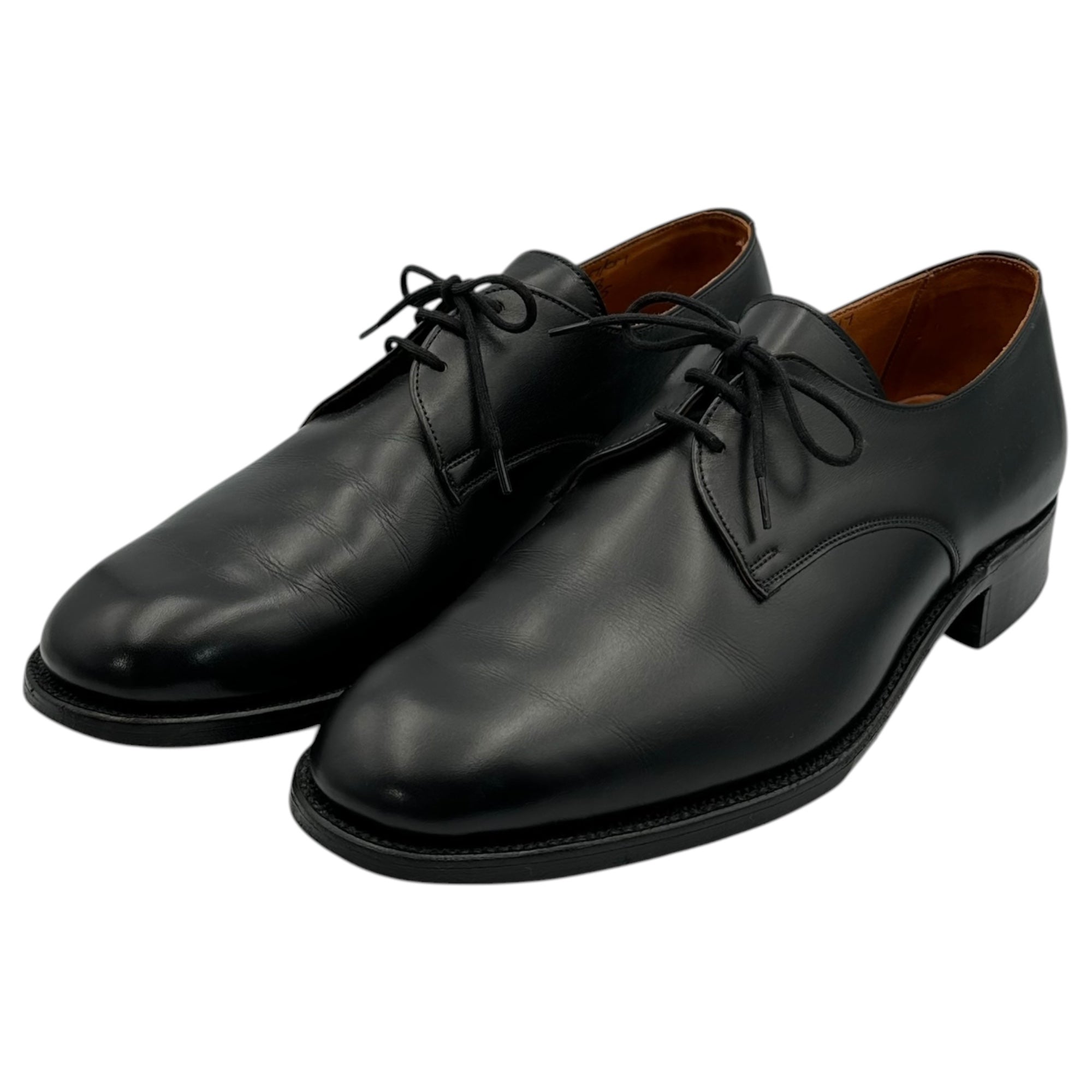 Tricker's(トリッカーズ) 70's Vintage Derby Shoes ヴィンテージ プレーントゥ 3ホール ダービー シューズ 9598 7 1/2(26.0cm~26.5cm程度) ブラック 70年代 革靴 レザー