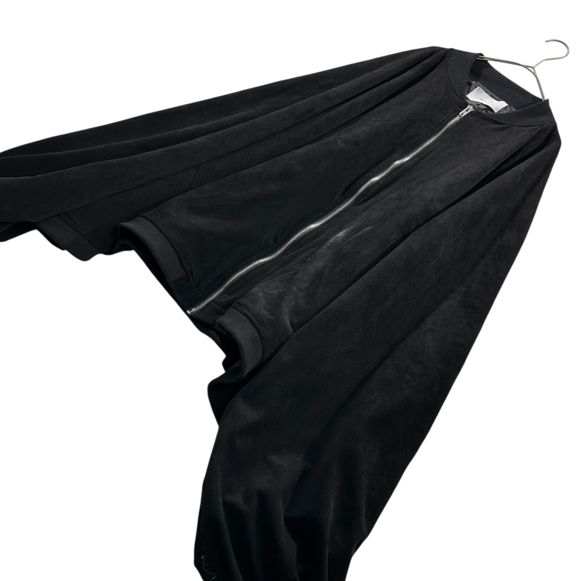 utusiyo(ウツシヨ) Faux Suede Oversized Bomber Jacket フェイク スウェード オーバーサイズ ボンバー ジャケット usazu0923001 FREE ブラック