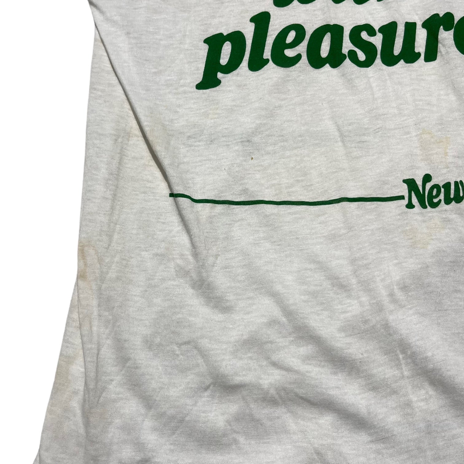 SCREEN STARS(スクリーンスターズ) 80’s "Alive with pleasure" ringer t-shirt リンガー Tシャツ M ホワイト×グリーン 80年代 Newport 著名人着用モデル タバコ シガレット