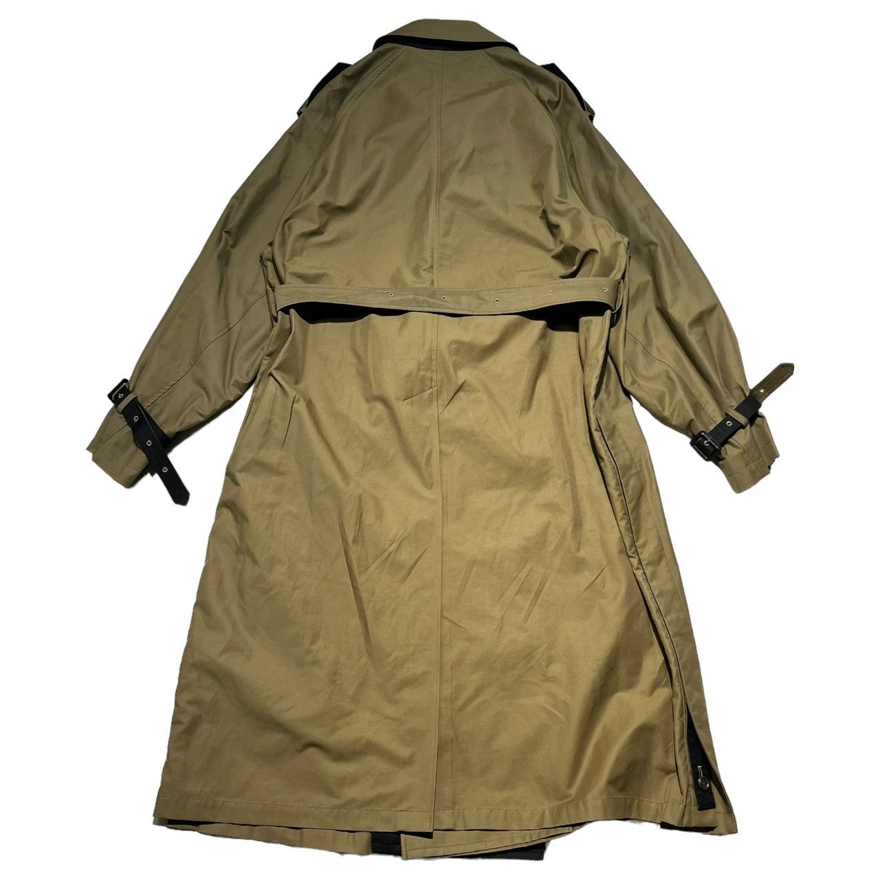 stein(シュタイン) OVERSIZED CONTRAST TRENCH COAT オーバーサイズド コントラスト トレンチコート ST.485 S ダークベージュ