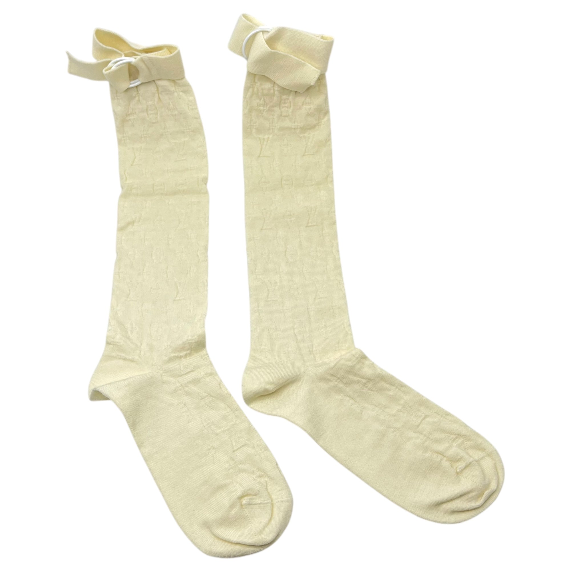 LOUIS VUITTON(ルイヴィトン) monogram socks モノグラム ソックス アイボリー 靴下