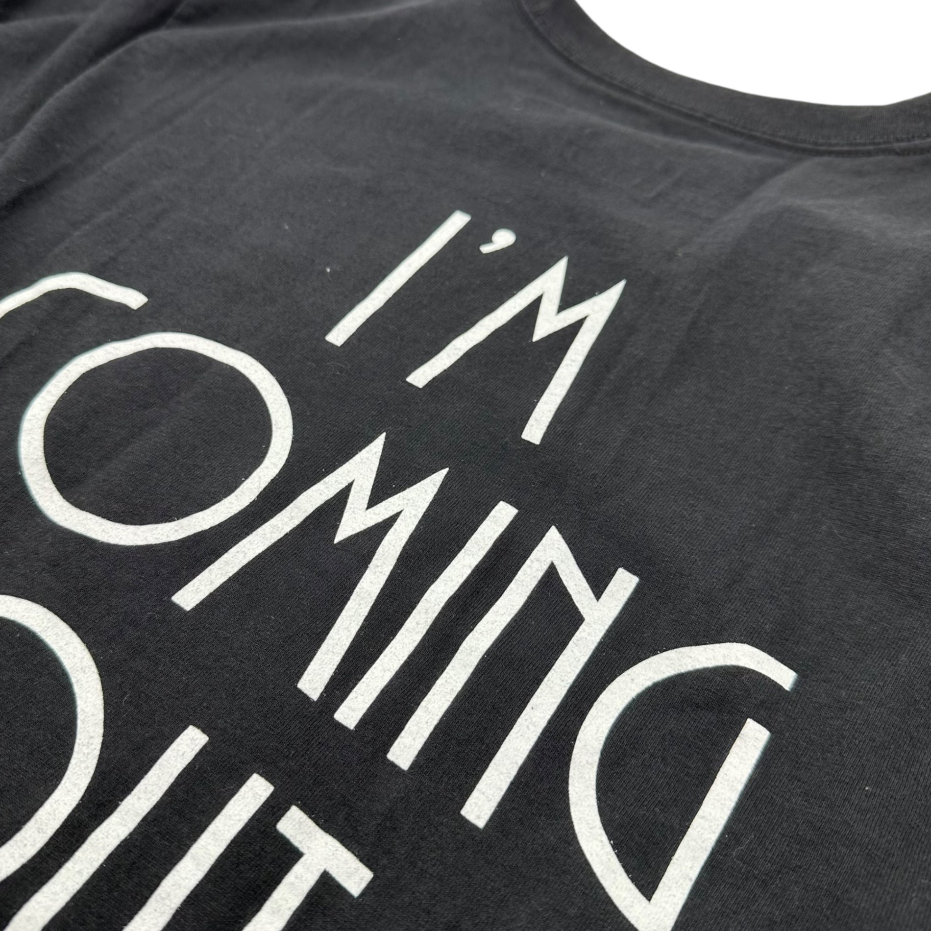 Hanes(ヘインズ) Diana Ross “I’m Coming Out” Tee ダイアナ ロス フォト Tシャツ S ブラック