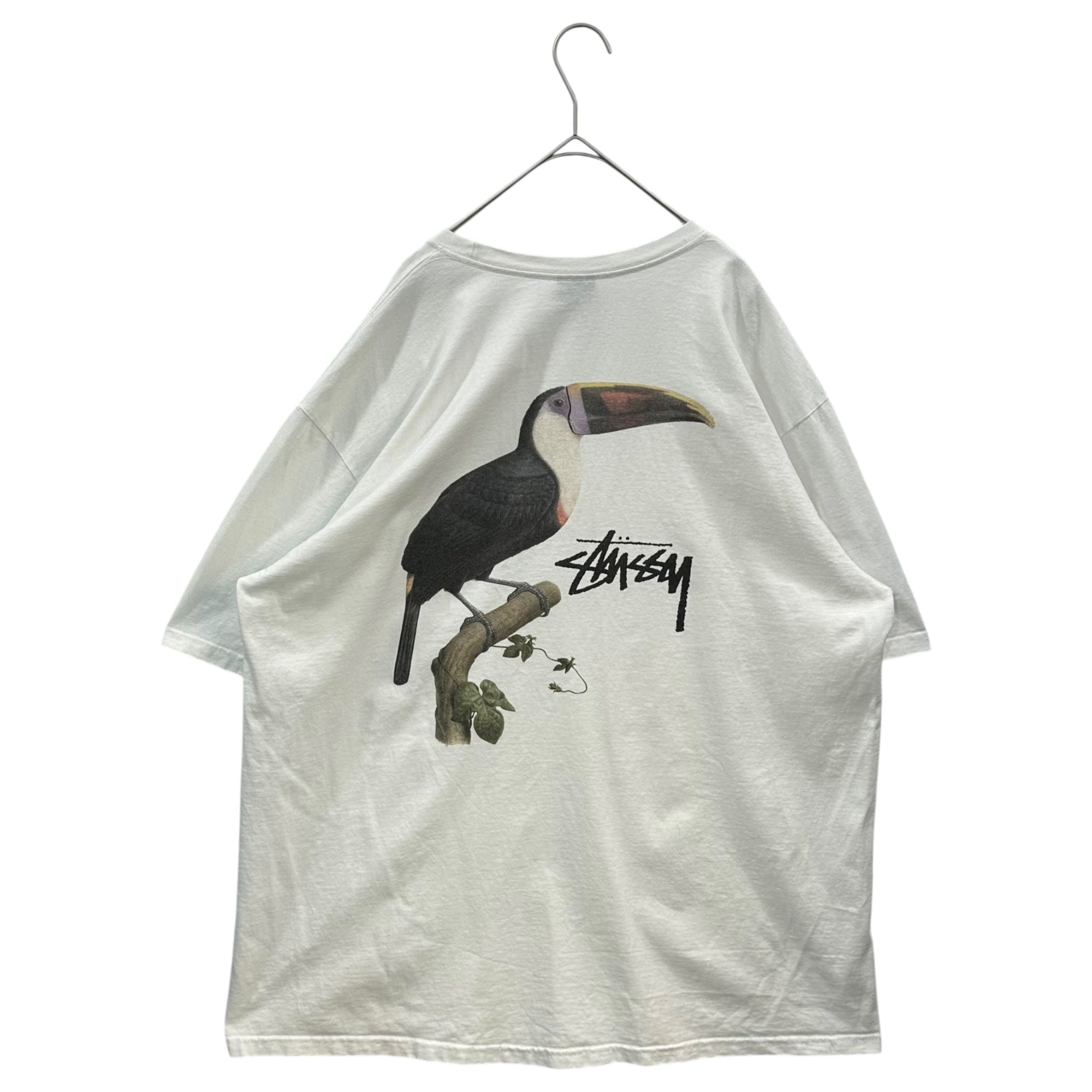 STUSSY(ステューシー) 2024SS Toucan Tee "White" トゥーカン オオハシ Tシャツ XL ホワイト