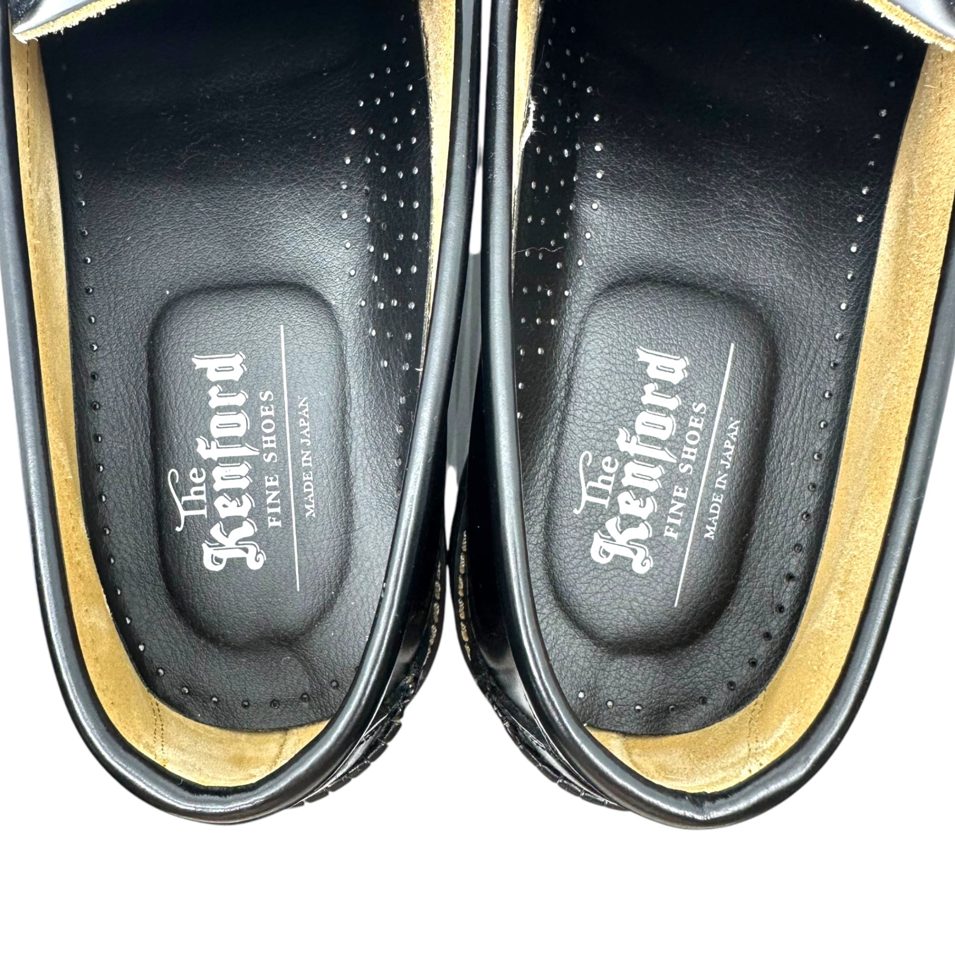 The Kenford Fineshoes(ケンフォードファインシューズ) TANK SOLE QUILT TASSEL LOAFERS タンク ソール キルト タッセル ローファー 26cm ブラック レザー シューズ