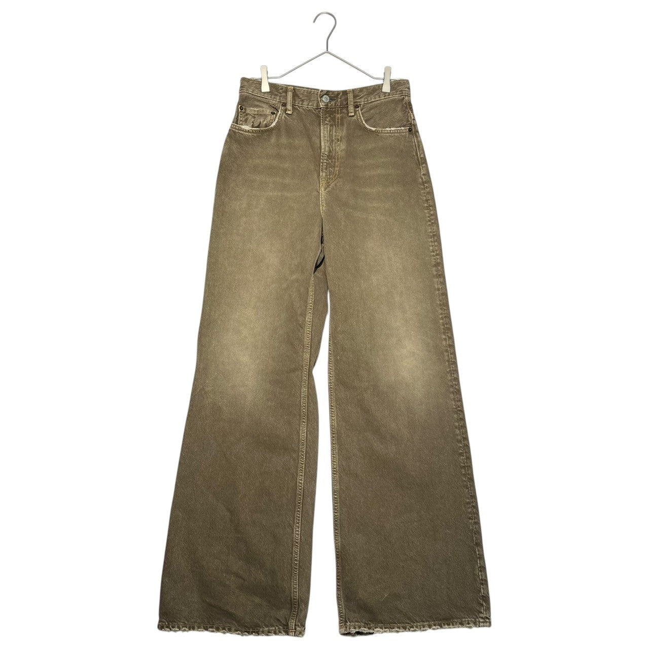 Acne Studios(アクネストゥディオズ) 2022 Dust Devil Super Baggy Fit Jean ヴィンテージ加工 スーパーバギーフィットジーンズ ワイドシルエット デニム パンツ A00346 27 32 ブラウン