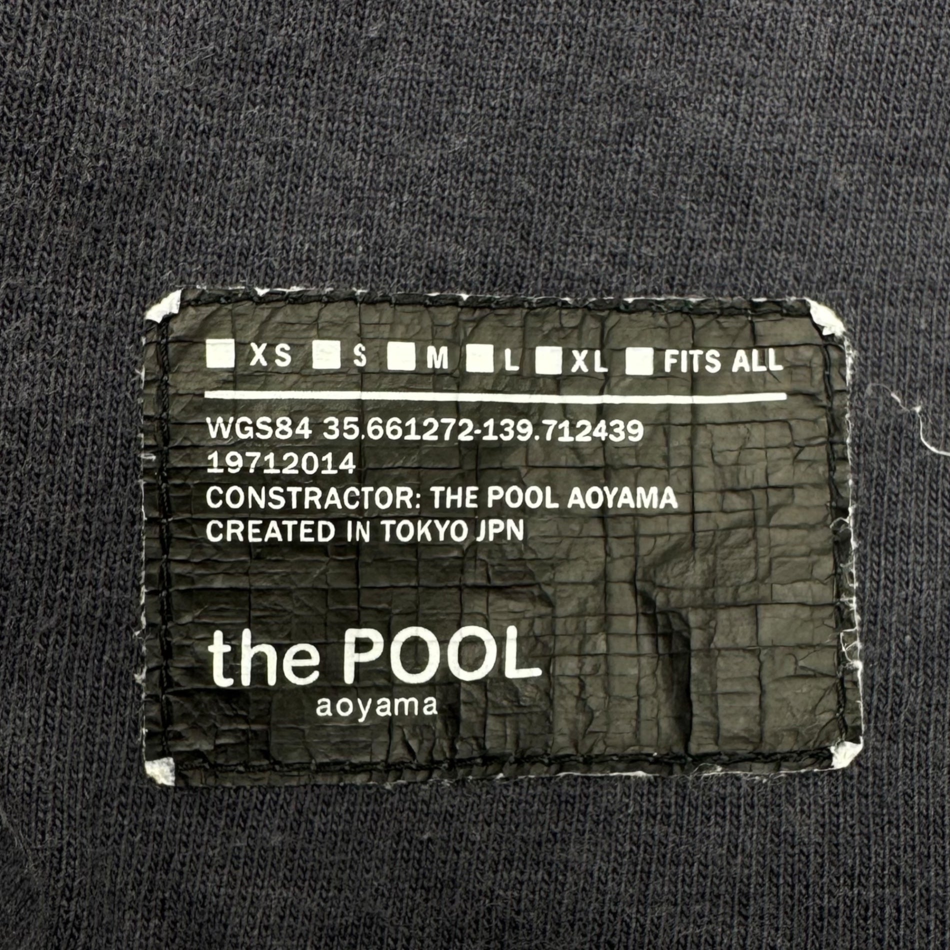 C.E×the POOL aoyama(シーイー×ザプールアオヤマ) 16SS LIVING DEATH TEE グラフィック プリント 半袖 Tシャツ M グレー 藤原ヒロシ