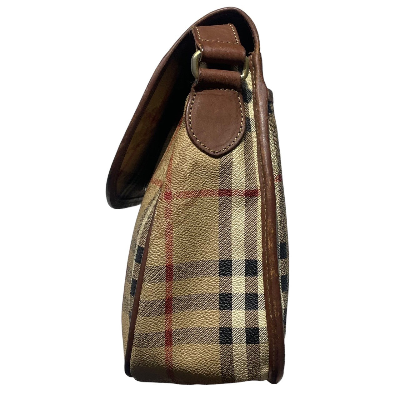 Burberrys(バーバリーズ) Horse Logo Nova Check Shoulder Bag ホースロゴ ノバチェック ショルダー バッグ ベージュ×ブラウン ヴィンテージ OLD