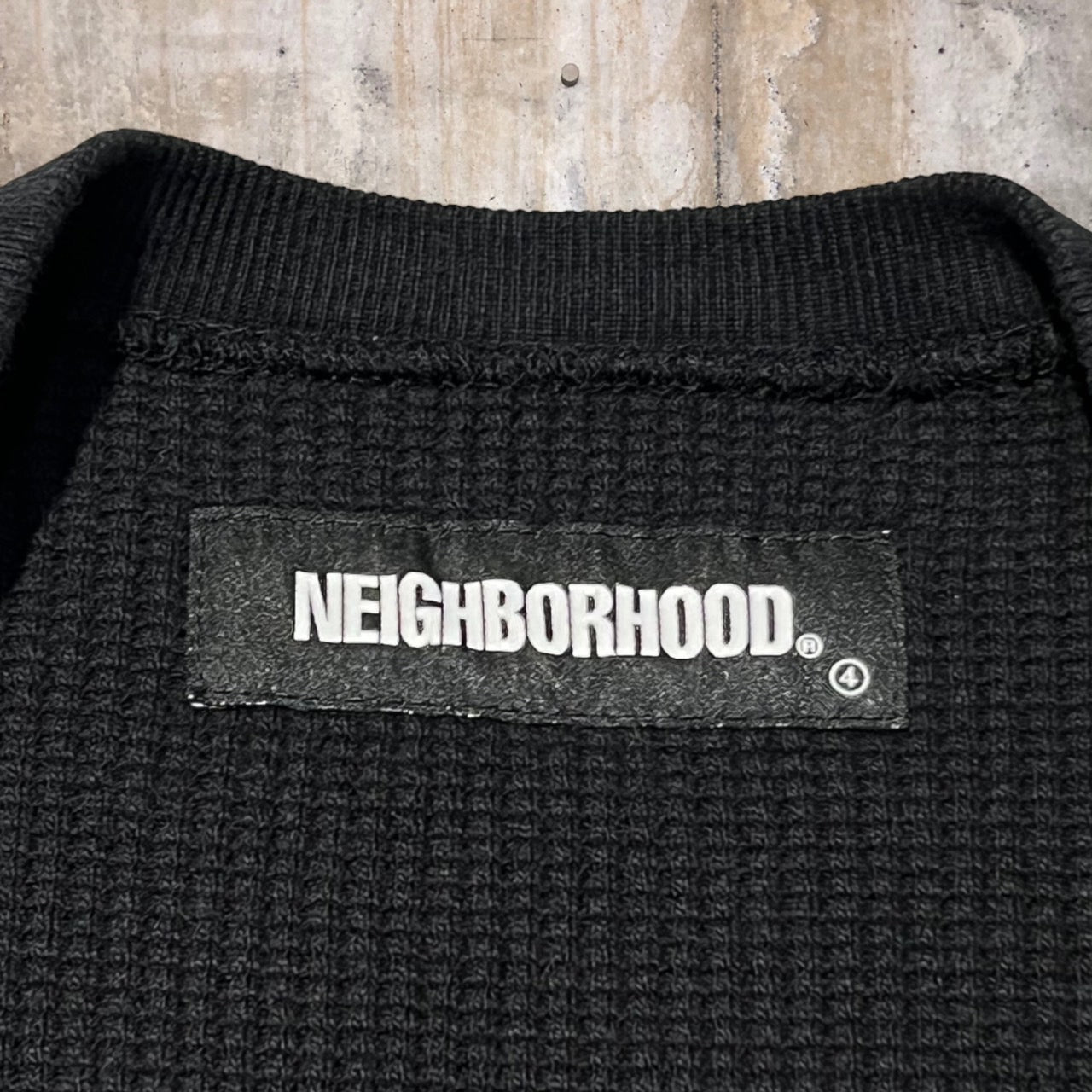 NEIGHBORHOOD(ネイバーフッド) 21AW WAFFLE/C-CREW.LS/ワッフルスウェット/カットソー 212OKNH-CSM02 L ブラック