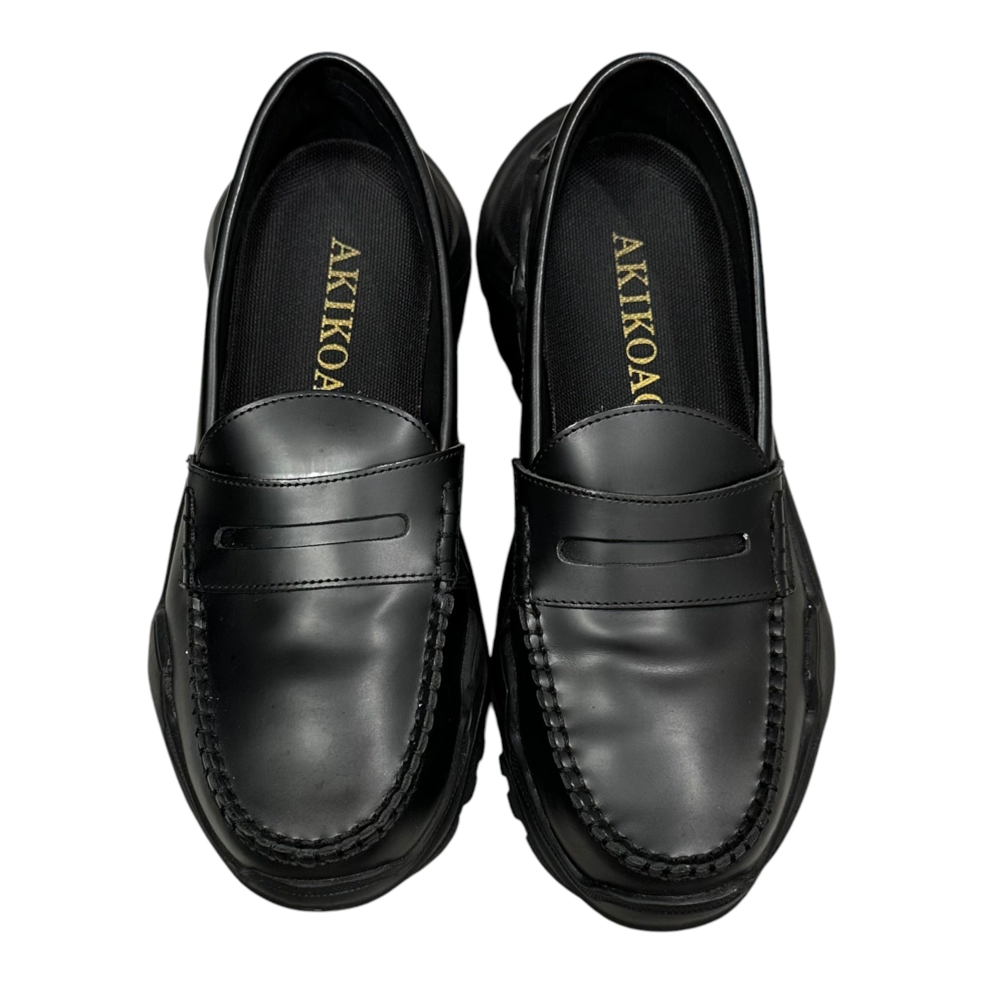 AKIKOAOKI(アキコアオキ) Achilles Loafer アキレス ローファー 25cm ブラック 厚底