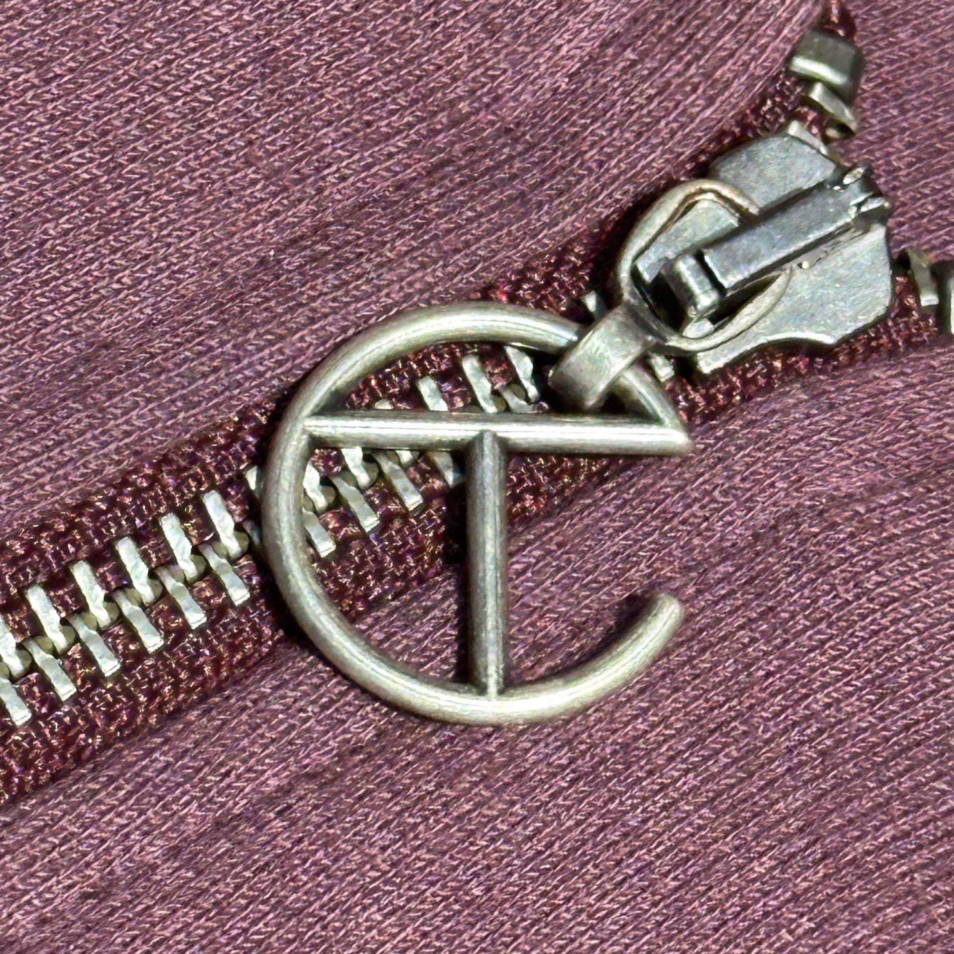 TELFAR(テルファー) Insulated Docking Zip-Up Hoodie 中綿 ドッキング ジップアップ パーカー フーディ fw20-pf-03-0xbl FREE バーガンディ×ブルー