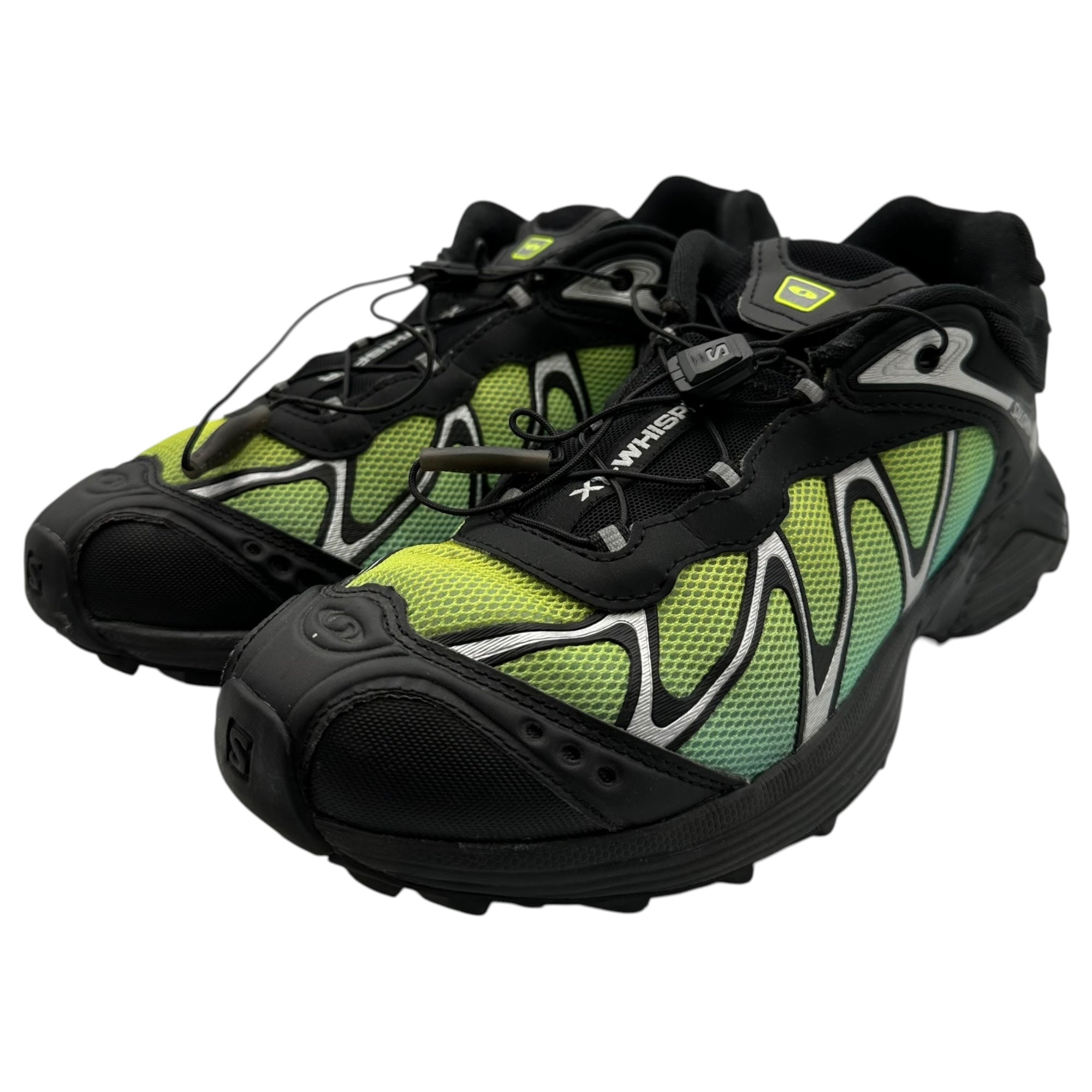 Salomon(サロモン) XT-Whisper Low-top trekking sneakers ウィスパー ローカット トレッキング スニーカー 477616 28 V0 26.0cm ブラック×グリーン
