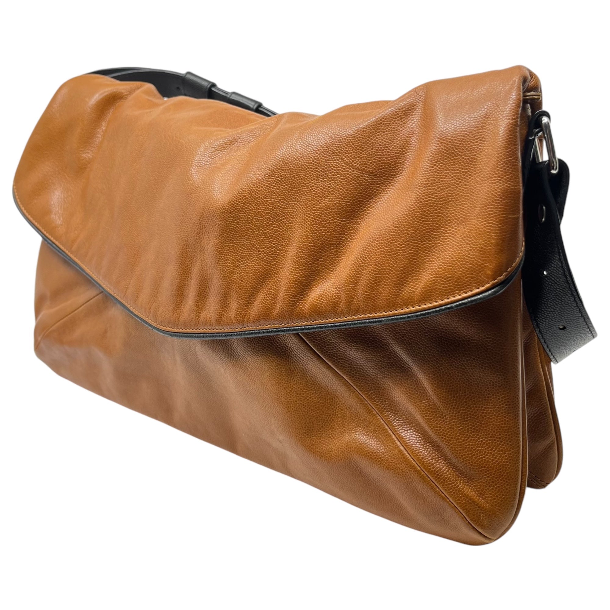 DRIES VAN NOTEN(ドリスヴァンノッテン) Leather one shoulder bag レザー ワンショルダー バッグ ブラウン