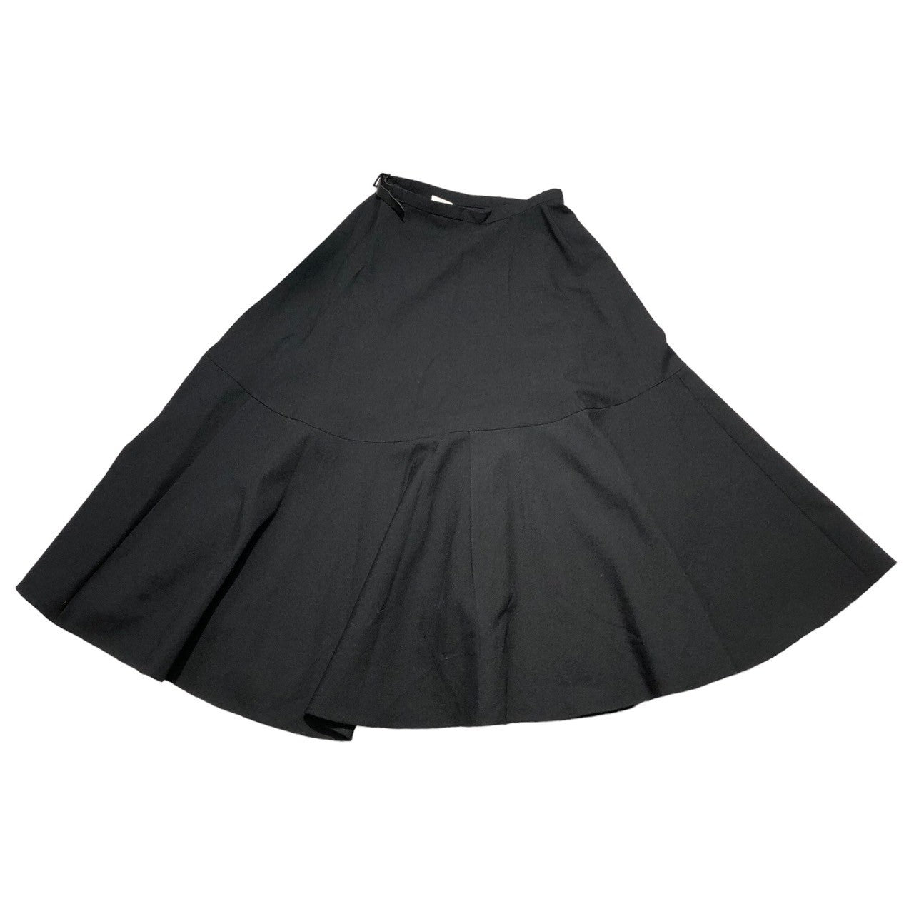 tricot COMME des GARCONS(トリココムデギャルソン) 00AW Leather belt wool flare long skirt レザーベルト ウール フレア ロングスカート TS-07054M M ブラック AD2000