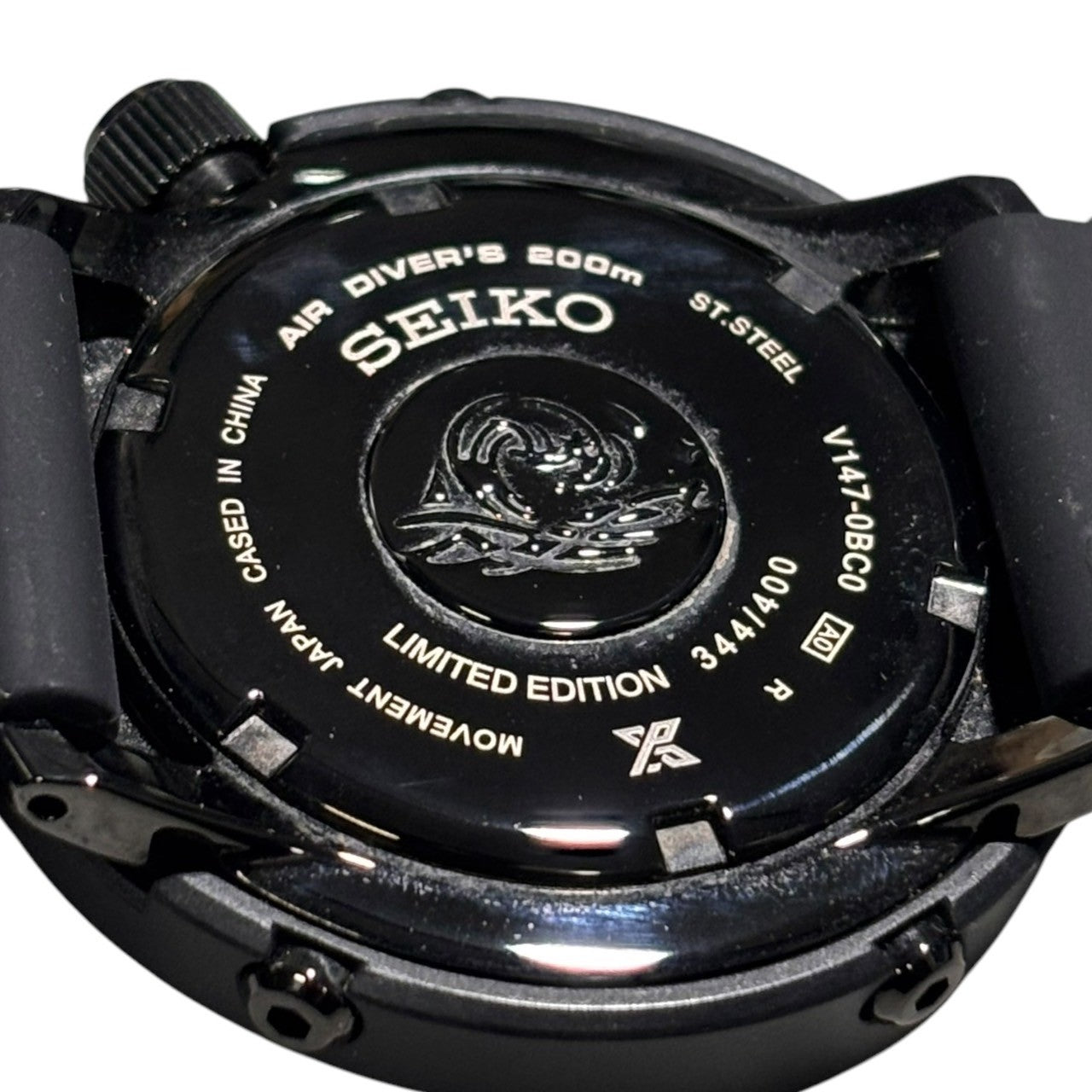 SEIKO(セイコー) FREEMANS SPORTING CLUB Prospex watch フリーマンズ スポーティング クラブ プロスペックス 腕時計 V147-0BC0 ブラック 箱・純正ベルト付