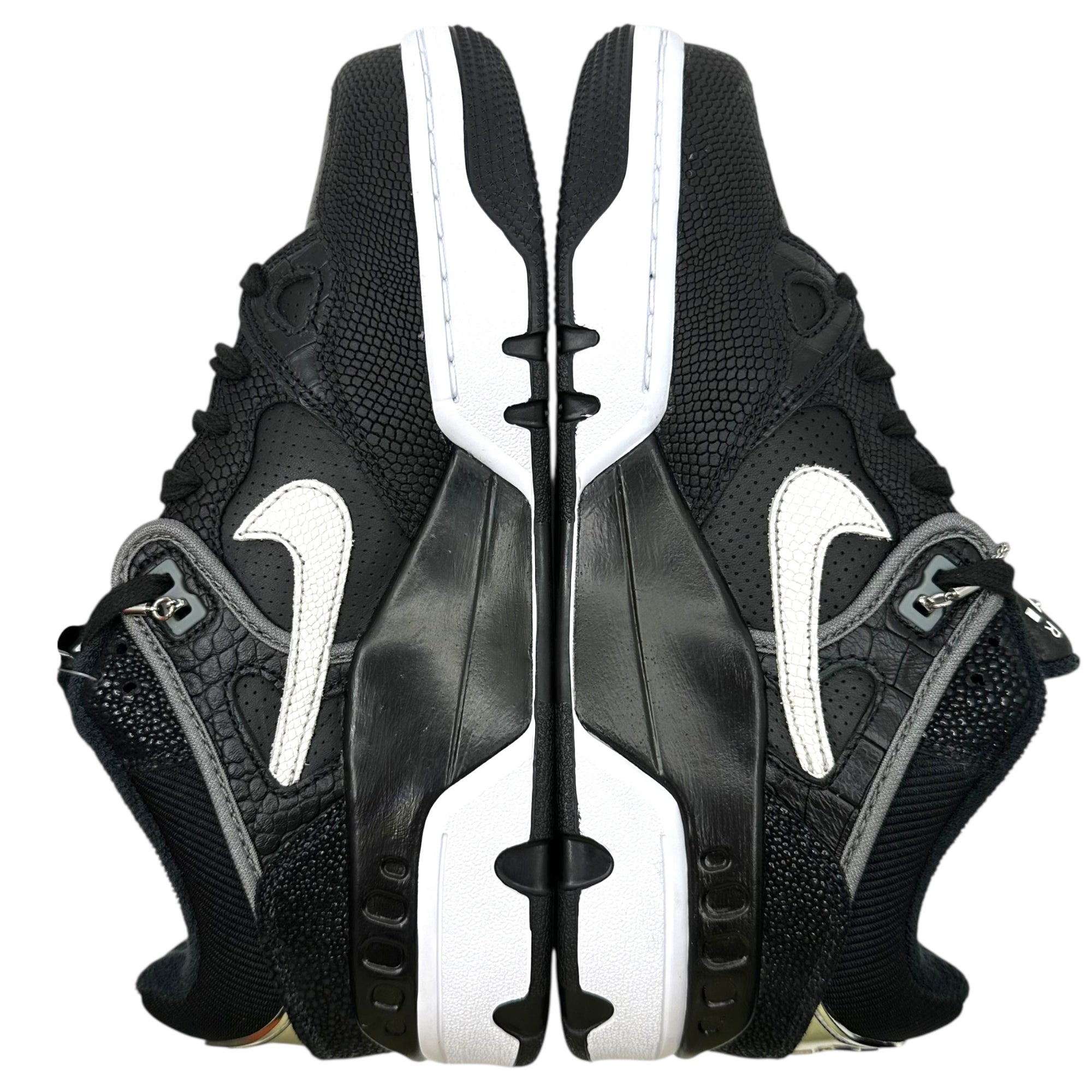 NIKE×NIGO(ナイキ×ニゴー) Air Force 3 Low "Black/White" (Heel Logo "NIGO") エアフォース3 ロー HF7630-001 26cm ブラック×ホワイト スニーカー コラボ