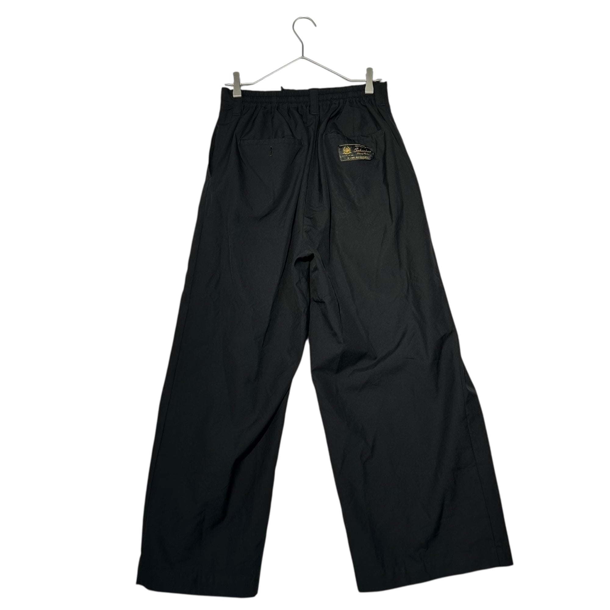 MAISON SPECIAL(メゾンスペシャル) Shonhel Twill Two-Tuck Wide Pants ションヘル ツイル ツータック ワイド パンツ 11231461202 00(XS~S程度) ブラック