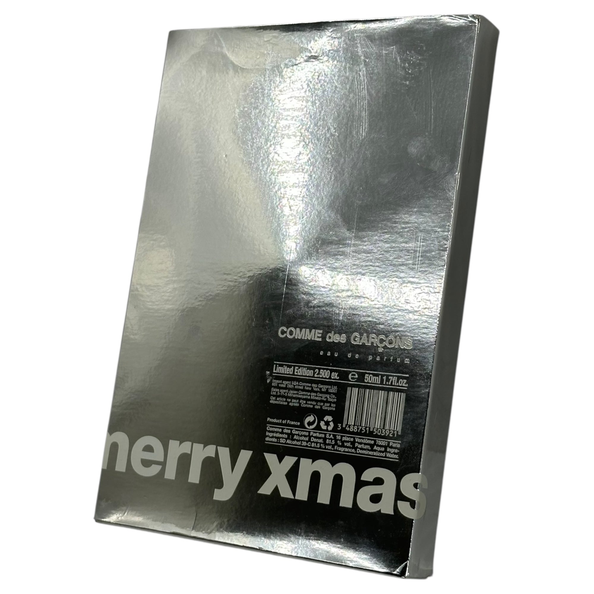 COMME des GARCONS PARFUMS(コムデギャルソンパルファム) merry xmas Limited Edition 2.500ex. メリークリスマス リミテッド エディション 2500個限定 香水 50ml シルバー オーデパルファム